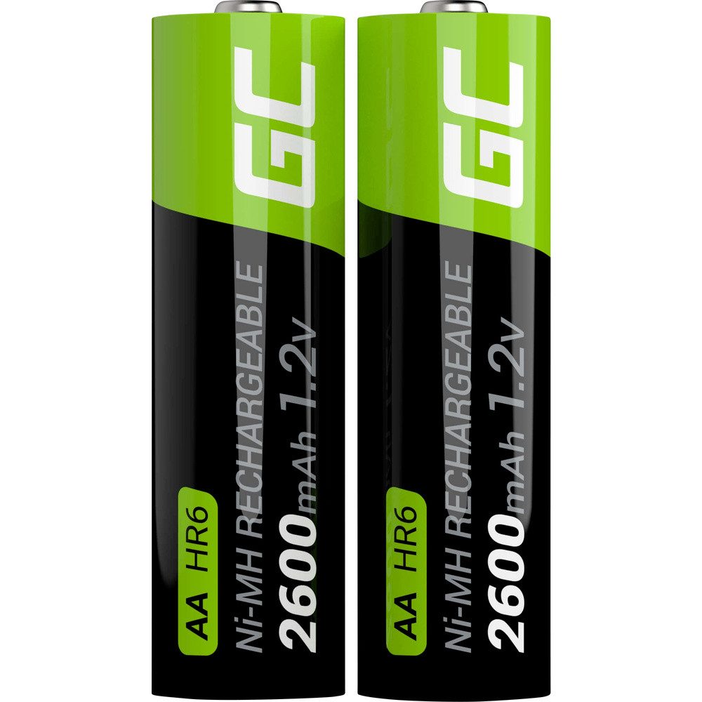 Green Cell Green Cell HR6 Mignon (AA)-Akku NiMH 2600 mAh 1.2 V 2 St. Batterie