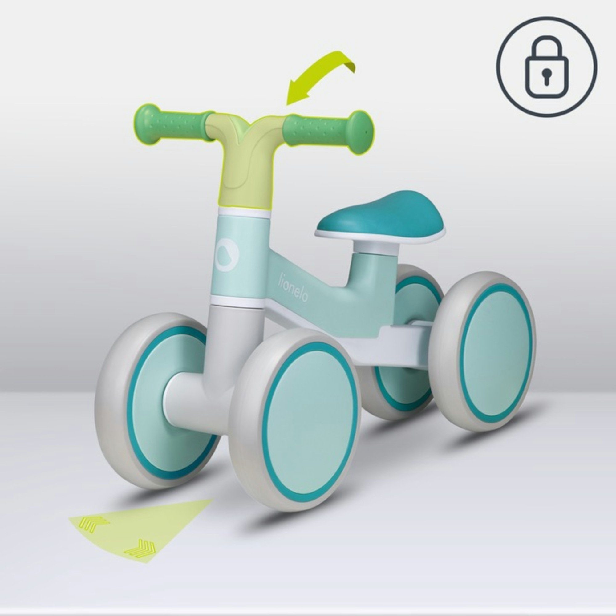 lionelo Laufrad VILLY Durchmesser 17,5 cm Zoll, Vordere Dämpfung, Ergonomis günstig online kaufen