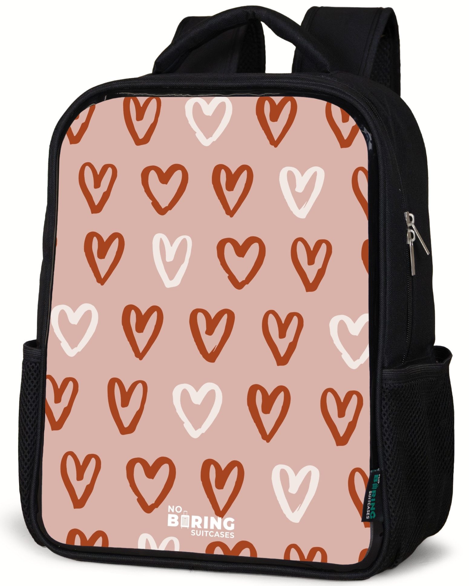Herzmuster in Rosa und Weiß