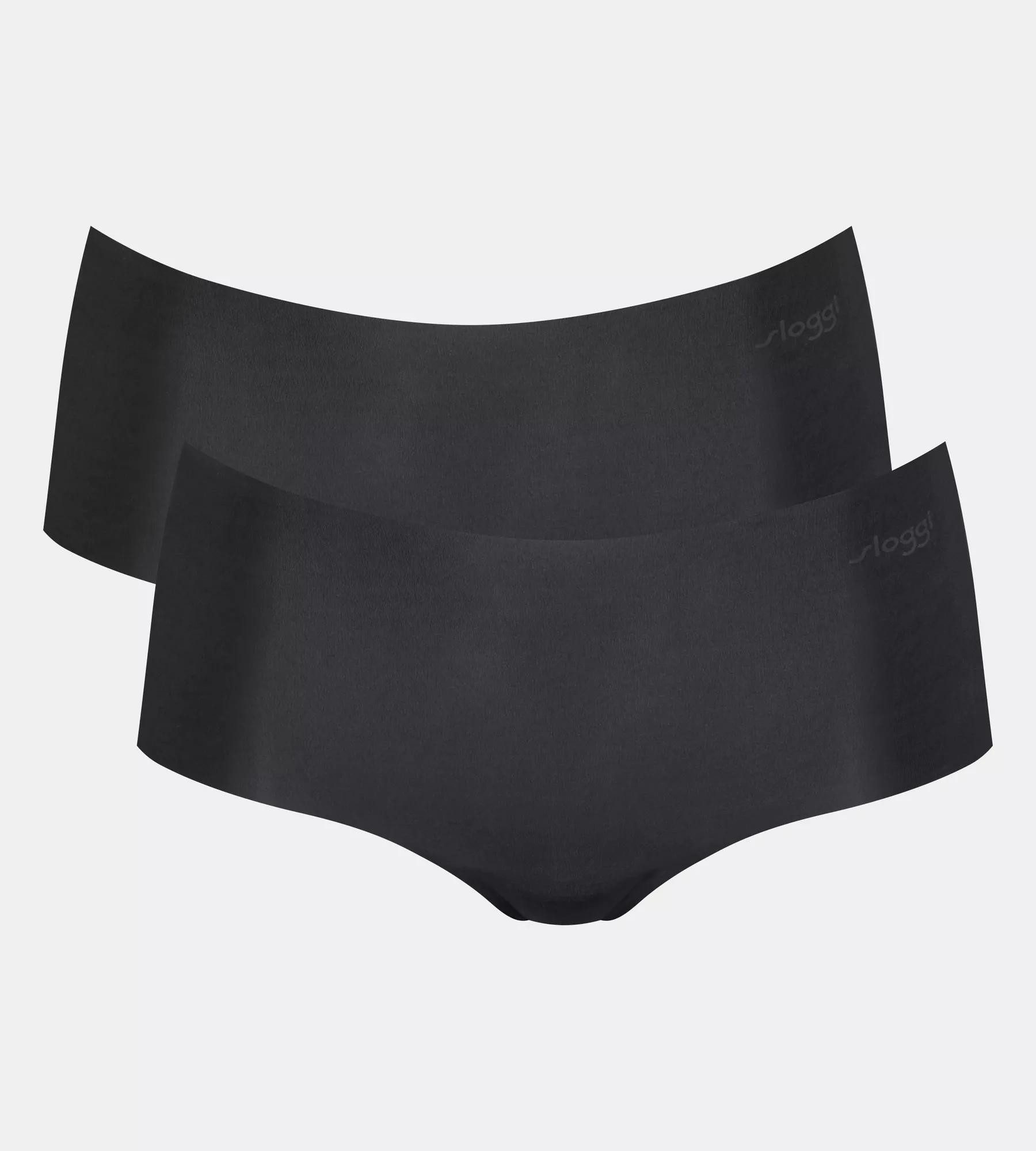 sloggi Panty ZERO Microfibre 2.0 (2er Pack) nahtlos, gewellte Abschlüsse hinten, Microfaser