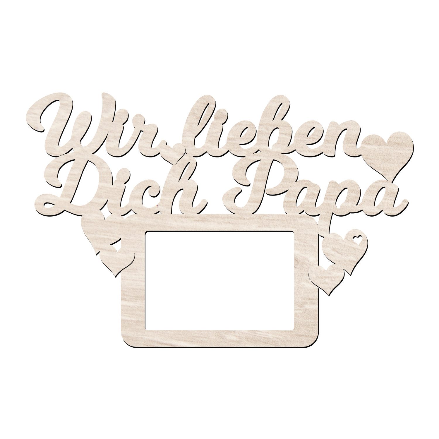 Namofactur Bilderrahmen Fotorahmen 'Wir lieben Dich günstig online kaufen