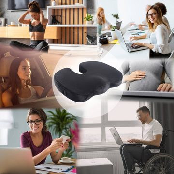 RICOO Haltungskissen SK-U0120, Ergonomisches Sitzkissen orthopädisches Kissen für Auto & Büro Stuhl