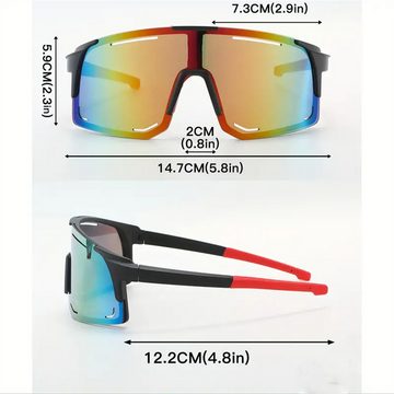 RefinedFlare Sonnenbrille Sportsonnenbrille, großes Gestell, geeignet zum Radfahren und Angeln (1-St)