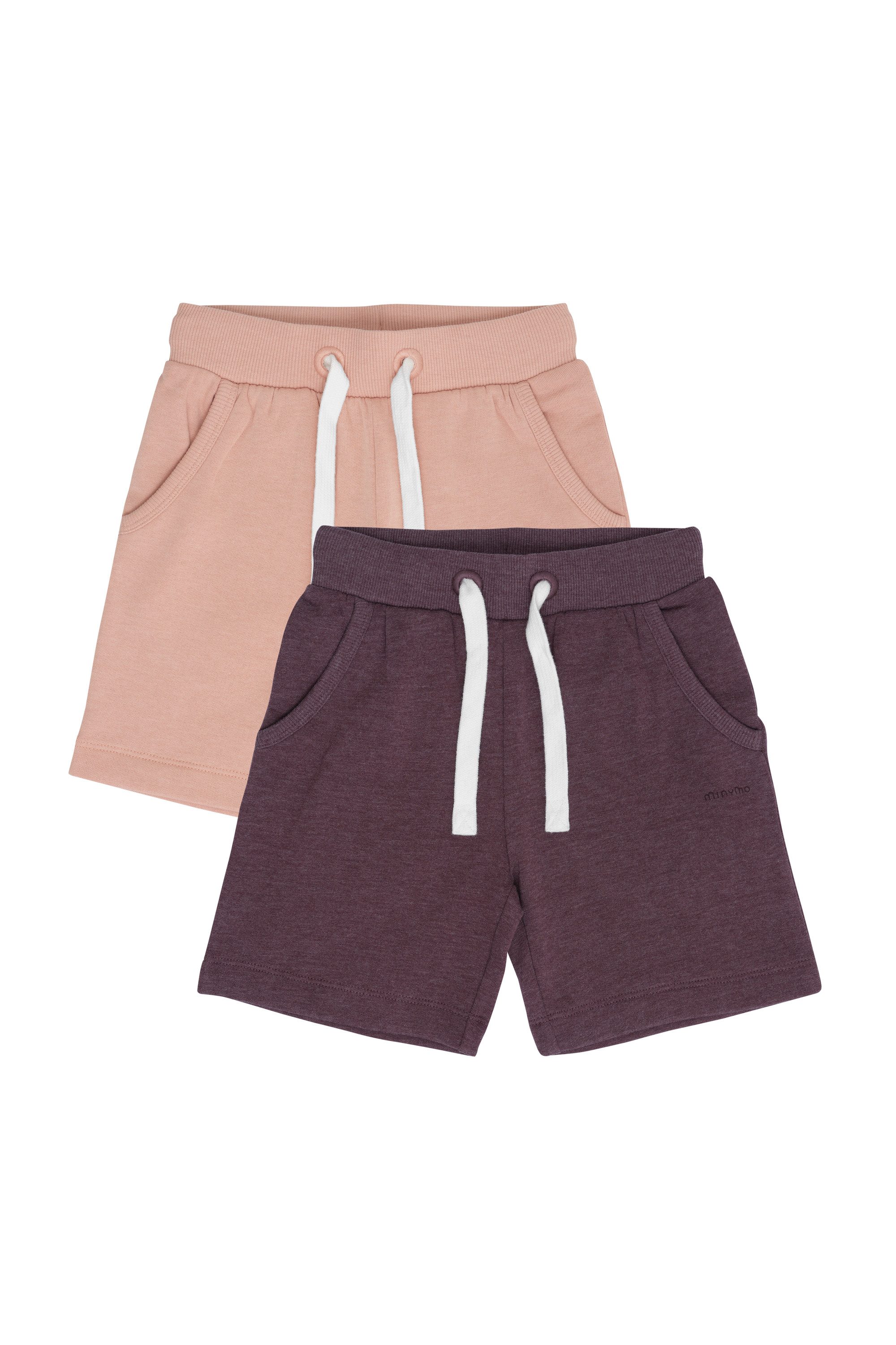 Minymo Sweatshorts MIGirls (2-tlg) 2er Pack GemŸtliche Sweat-Shorts