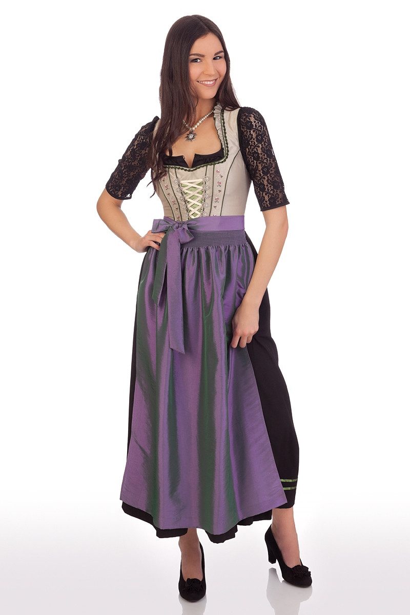 Dirndl Dirndl lang 2tlg. - BABETTE - lila