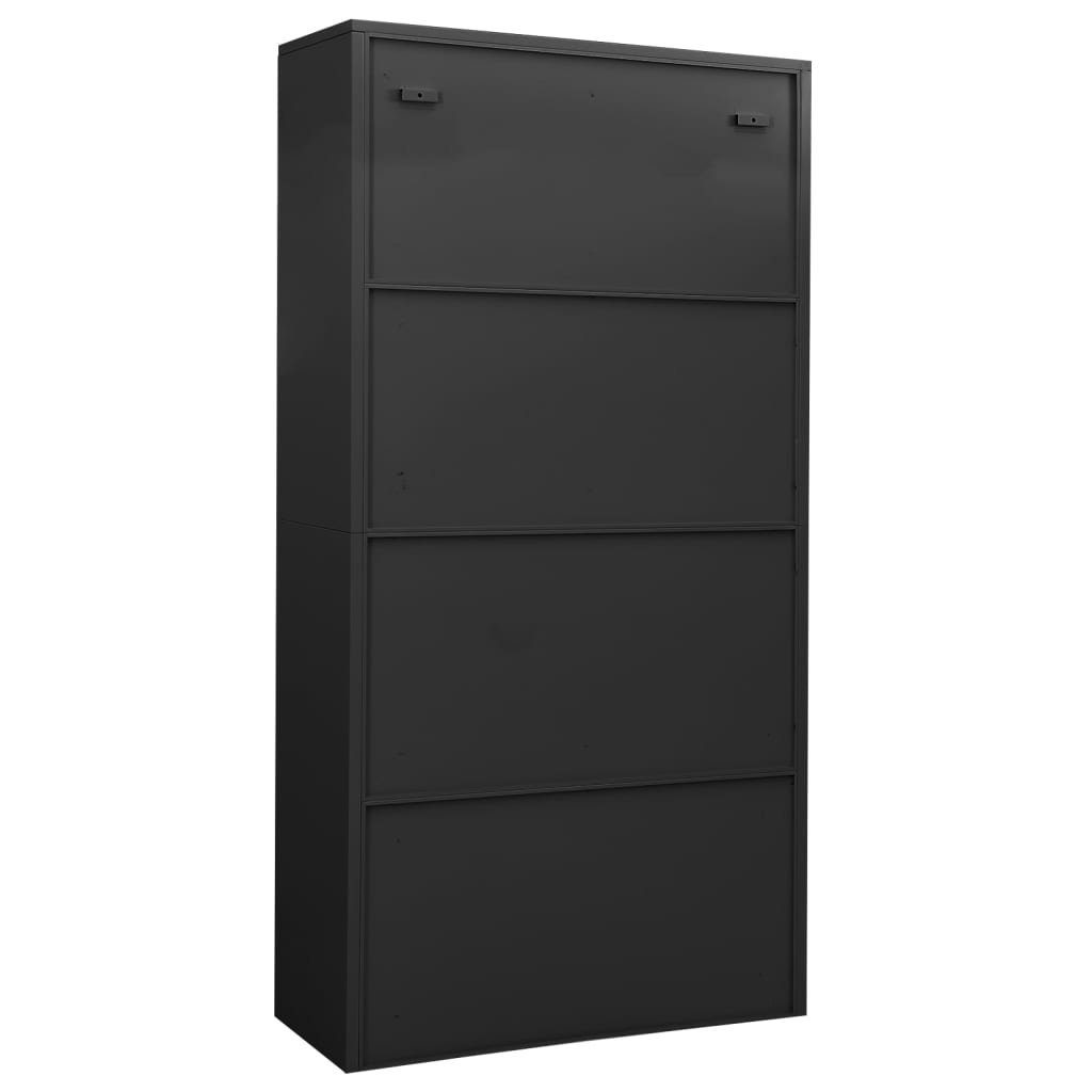 Stahl Anthrazit cm Fächerschrank vidaXL 90x40x180 Büroschrank (1-St)