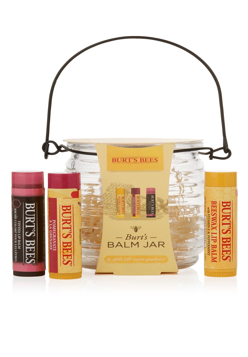 BURT'S BEES Lippenbalsam 500578, Burt's Balm Jar Beewax Pomgranate Hibiscus
