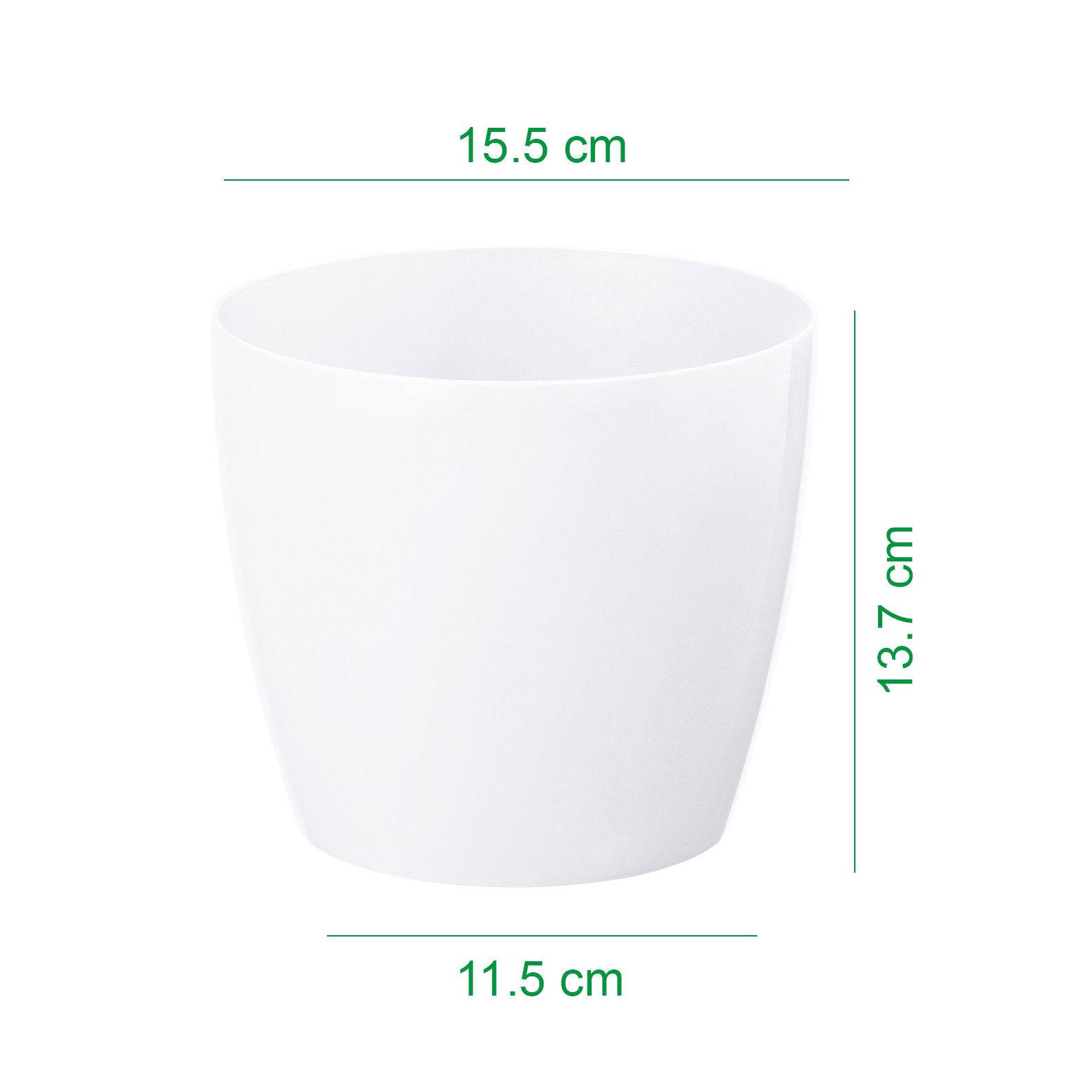 KAGM Blumentopf Übertopf Pflanztopf Hochglanz Pflanzkübel günstig online kaufen
