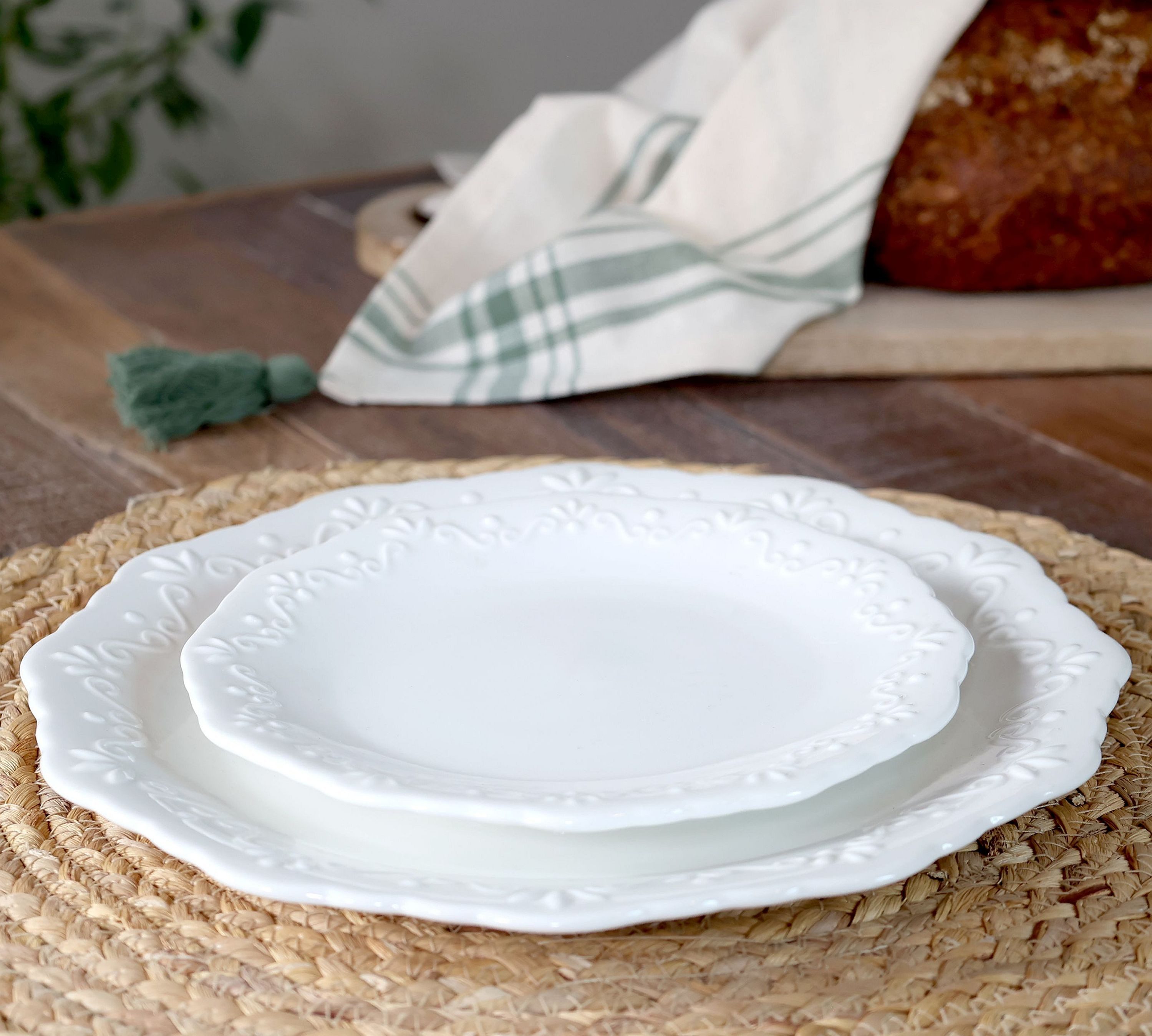 Chic Antique Kuchenteller Chic Antique Teller Kuchenteller Dessertteller Provence Porzellan