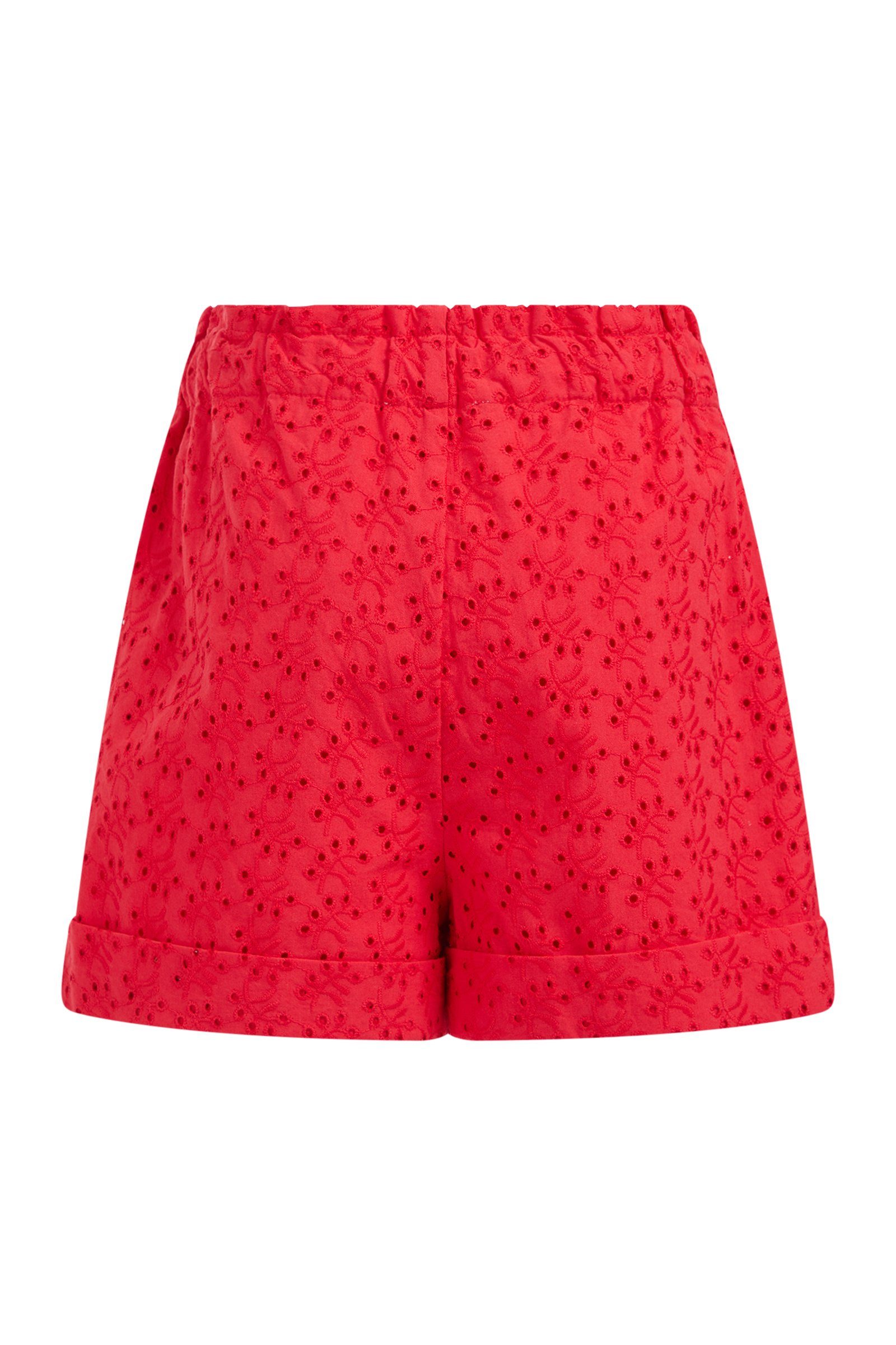 WE Fashion (1-tlg) Rot Shorts