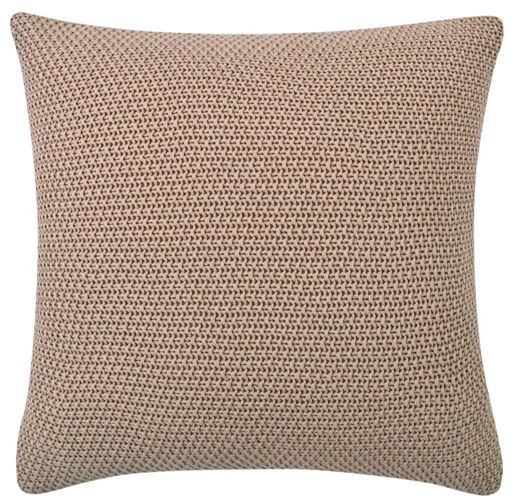 OTTO home Dekokissen Phelon, 2 Stk., 100% Baumwolle, Strick, ohne Füllung, Dekokissen, Vorderseite: Strickmuster, 100% Baumwolle, weich, uni – Bild 4 von 5