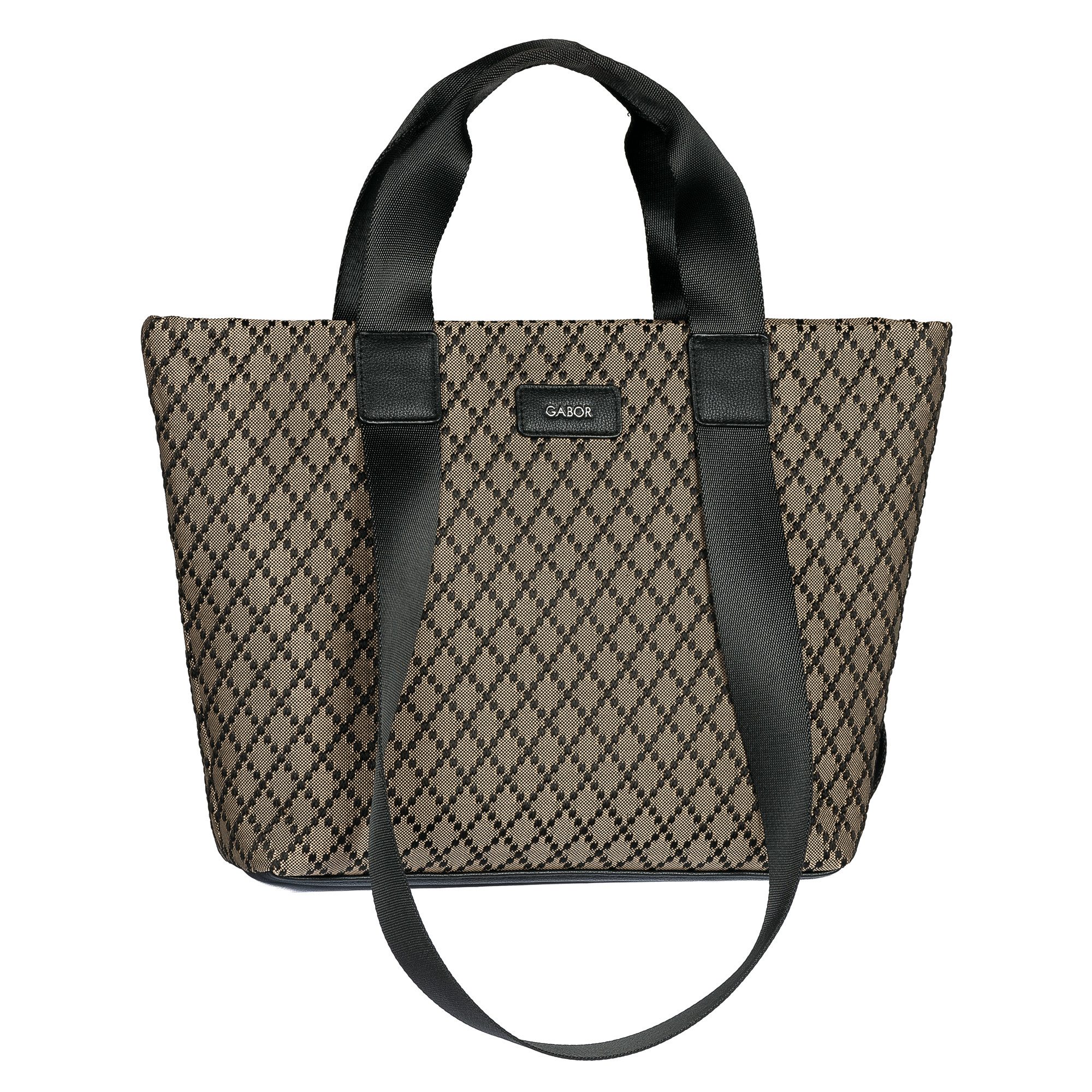 Gabor Shopper Helmea, Damen Handtasche, Schultertasche mit modischem Muster