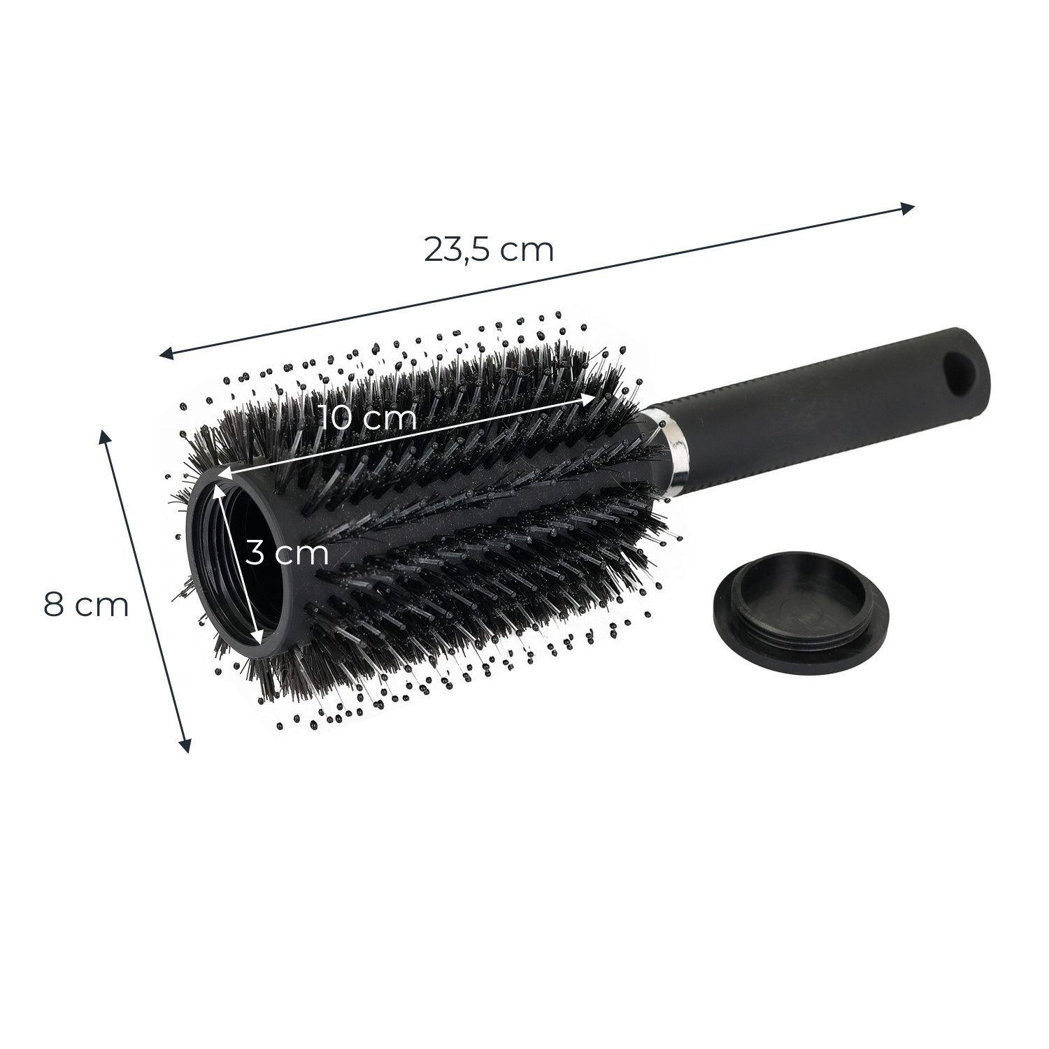 HMF Tresor Geldversteck für Zuhause und Reise, Haarbürste, mit Geheimversteck im Bürstenkopf, 23,5 x 8 x 8 cm – Bild 5 von 5