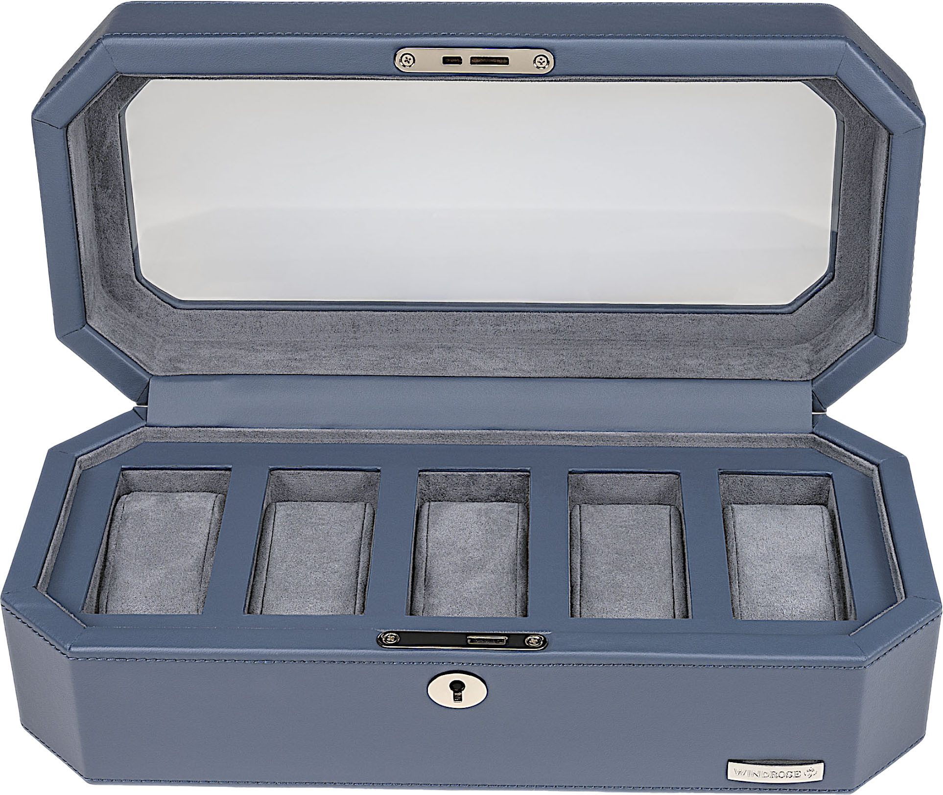 WINDROSE Uhrenbox Tempora, 804010.05, Aufbewahrung, Uhrenkasten, Ø max.40mm, Armbanduhr, Geschenkidee