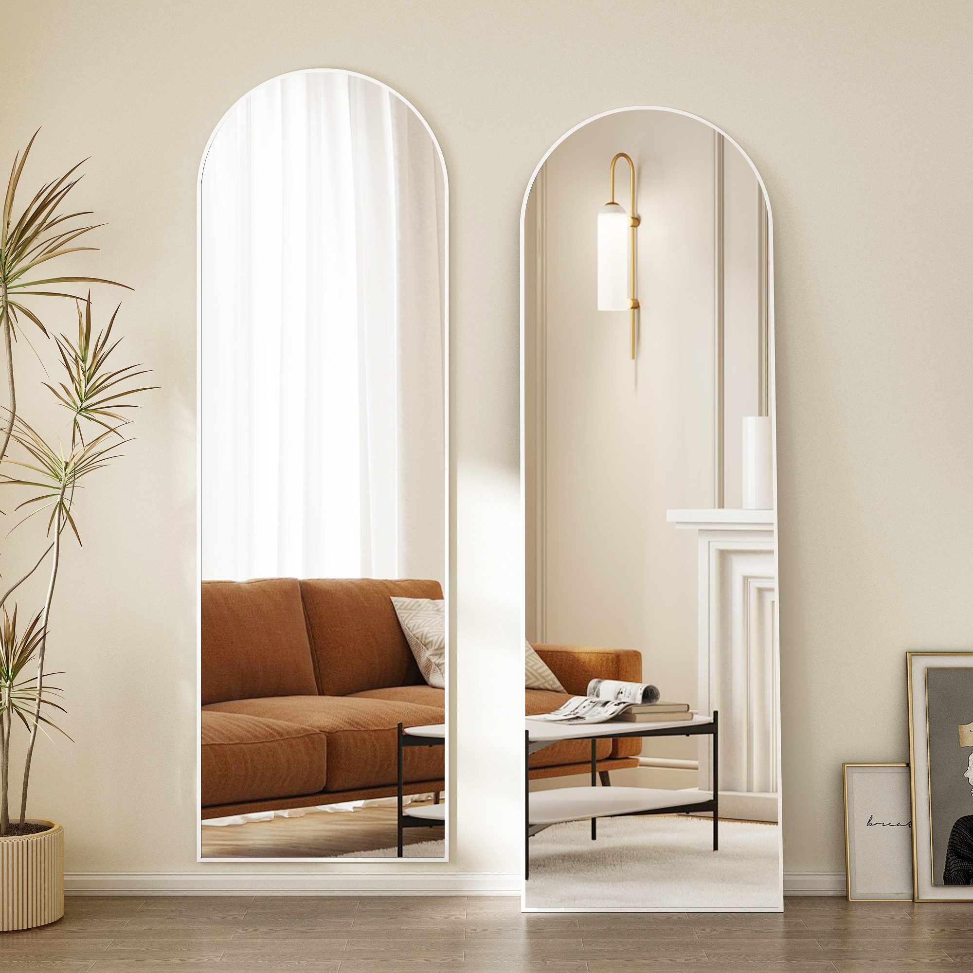 Hopibath Wandspiegel ganzkörper 180x80 160x50 150x50 140x40 (Bogenspiegel G günstig online kaufen