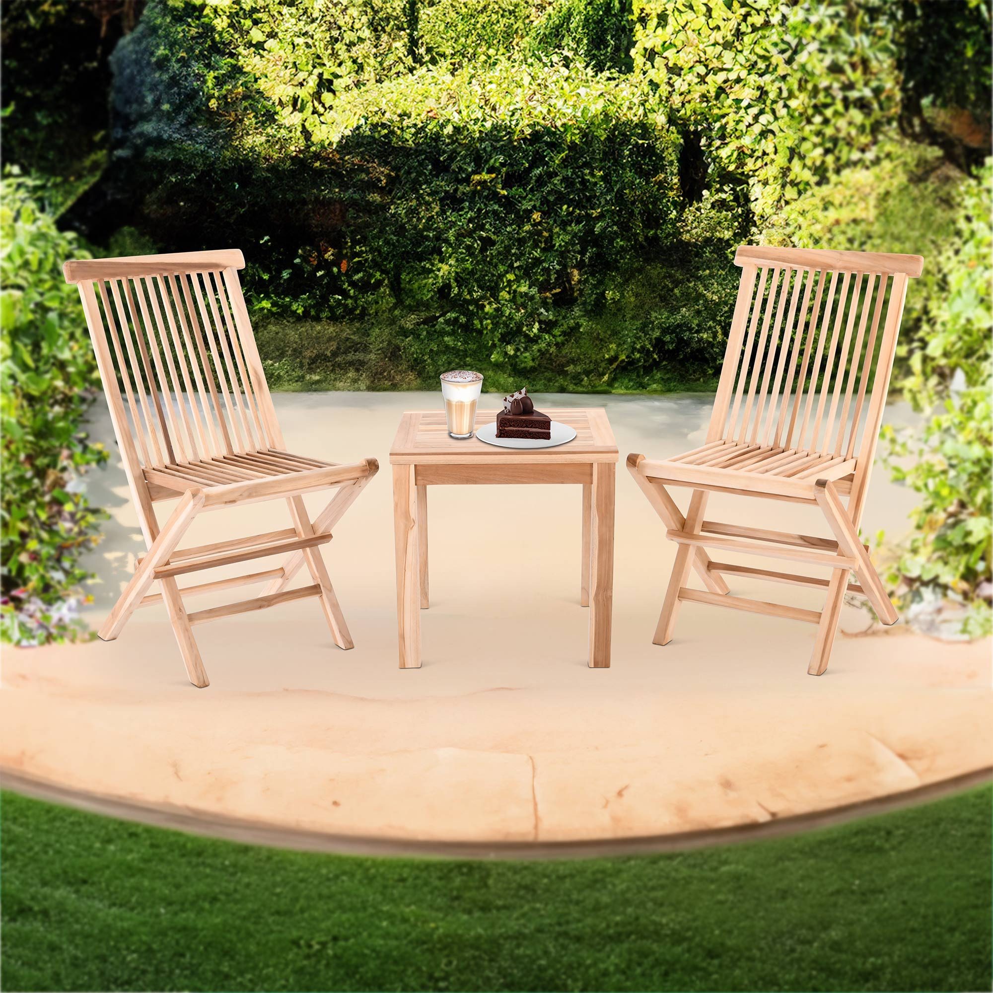 Raburg Gartentisch Beistelltisch Teakholz, 50 x günstig online kaufen