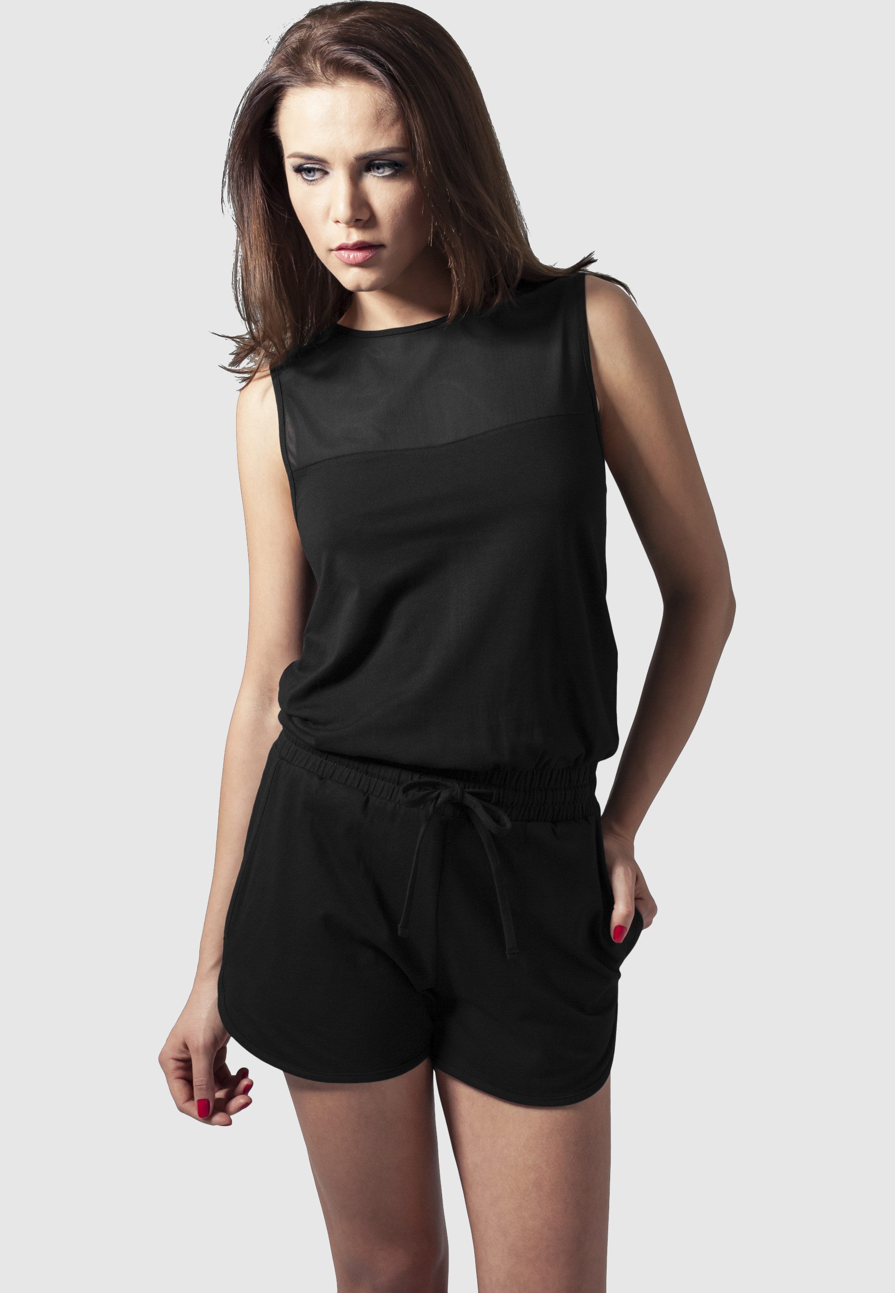 URBAN CLASSICS Jumpsuit Urban Classics Damen Ladies Tech Mesh Hot Jumpsuit (1-tlg)