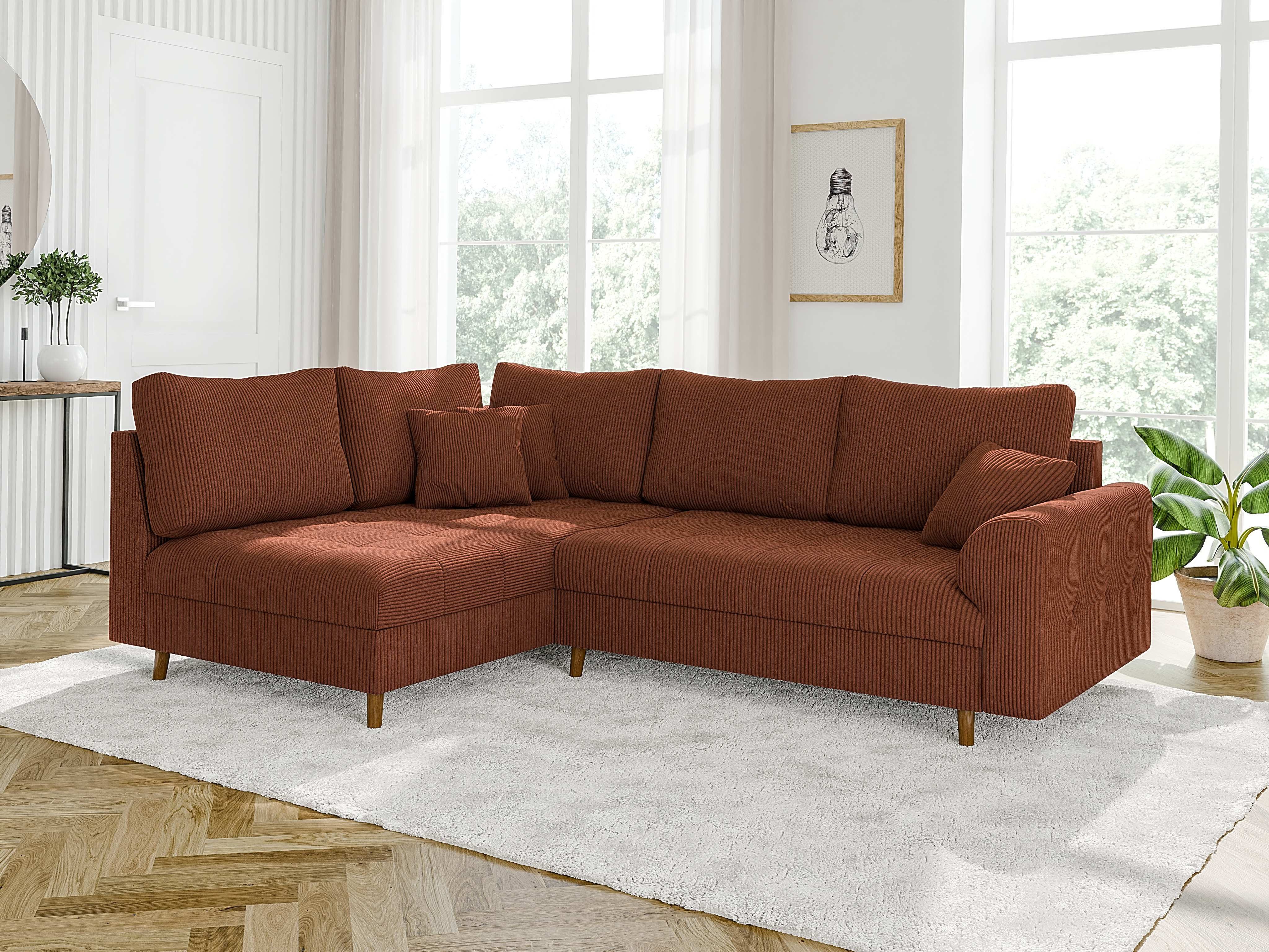 S-Style Möbel Ecksofa Zara mit Braun günstig online kaufen