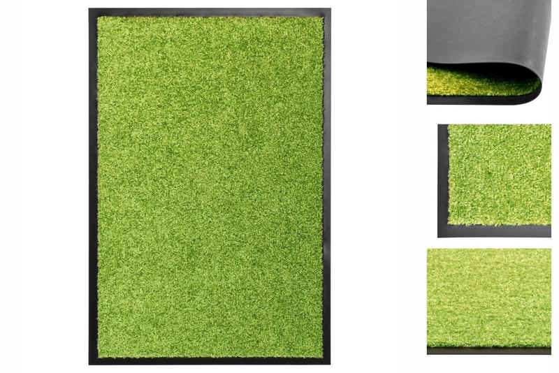 Fußmatte Fußmatte Waschbar Grün 40x60 cm, vidaXL, Rechteck, Höhe: 0 mm