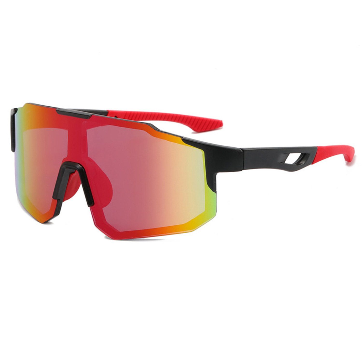 gerahmte für Schwarz UV-beständige und Fahrradbrillen und lila Windschutzscheibe, Herren Folie klare MAGICSHE Brille Fahrradbrille Damen, Sicht Sport-Sonnenbrillen,