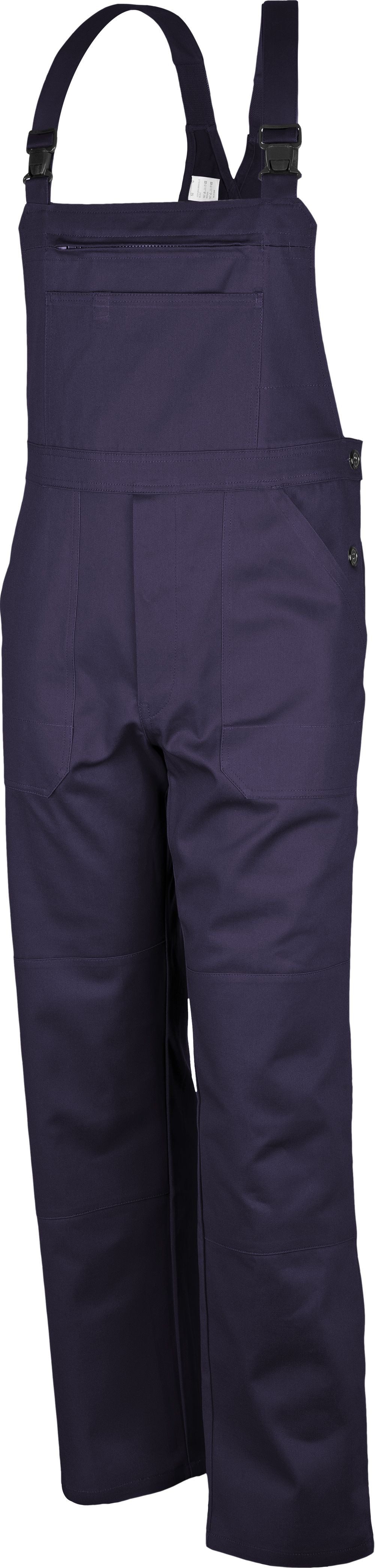 Qualitex Workwear Arbeitslatzhose basic Arbeitshose BW 240 g - waschbarer Blaumann - Handwerk KFZ & mehr (1-tlg) Echte Baumwolle - Latzhose mit 7 Taschen - Robust - Strapazierfähig