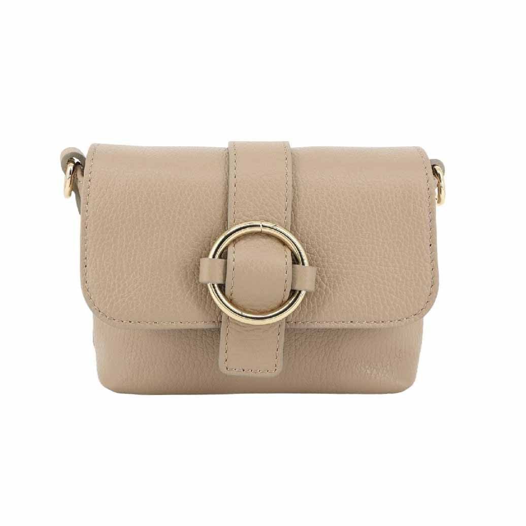 ITALYSHOP24 Schultertasche MADE IN ITALY Damen Leder Tasche Crossbody Umhängetasche Smartphone, Handytasche Ledertasche Brusttasche Freizeit Überschlagtasche Clutch