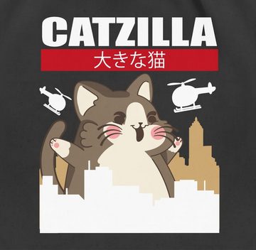 Shirtracer Turnbeutel Catzilla - Big Cat, Anime Geschenke