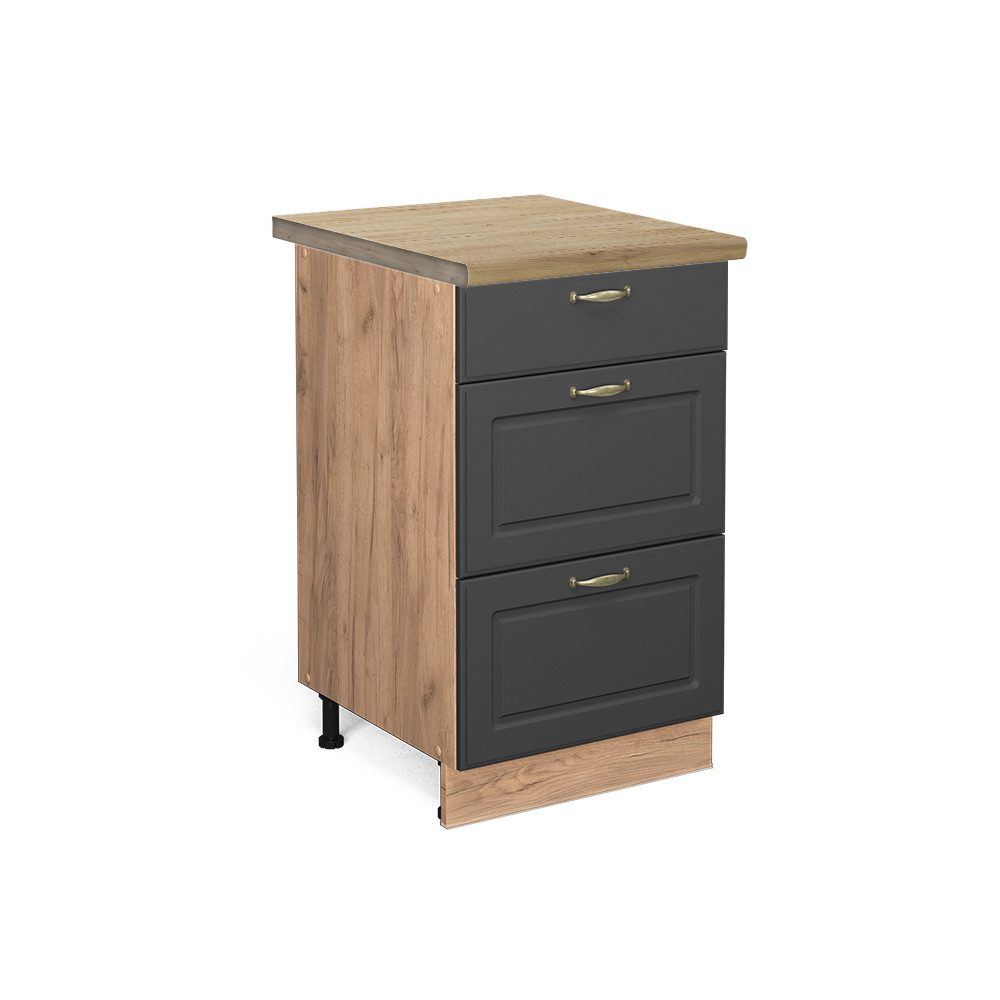 Vicco Unterschrank Fame-Line, Anthrazit-Gold/Goldkraft Eiche, 50 günstig online kaufen