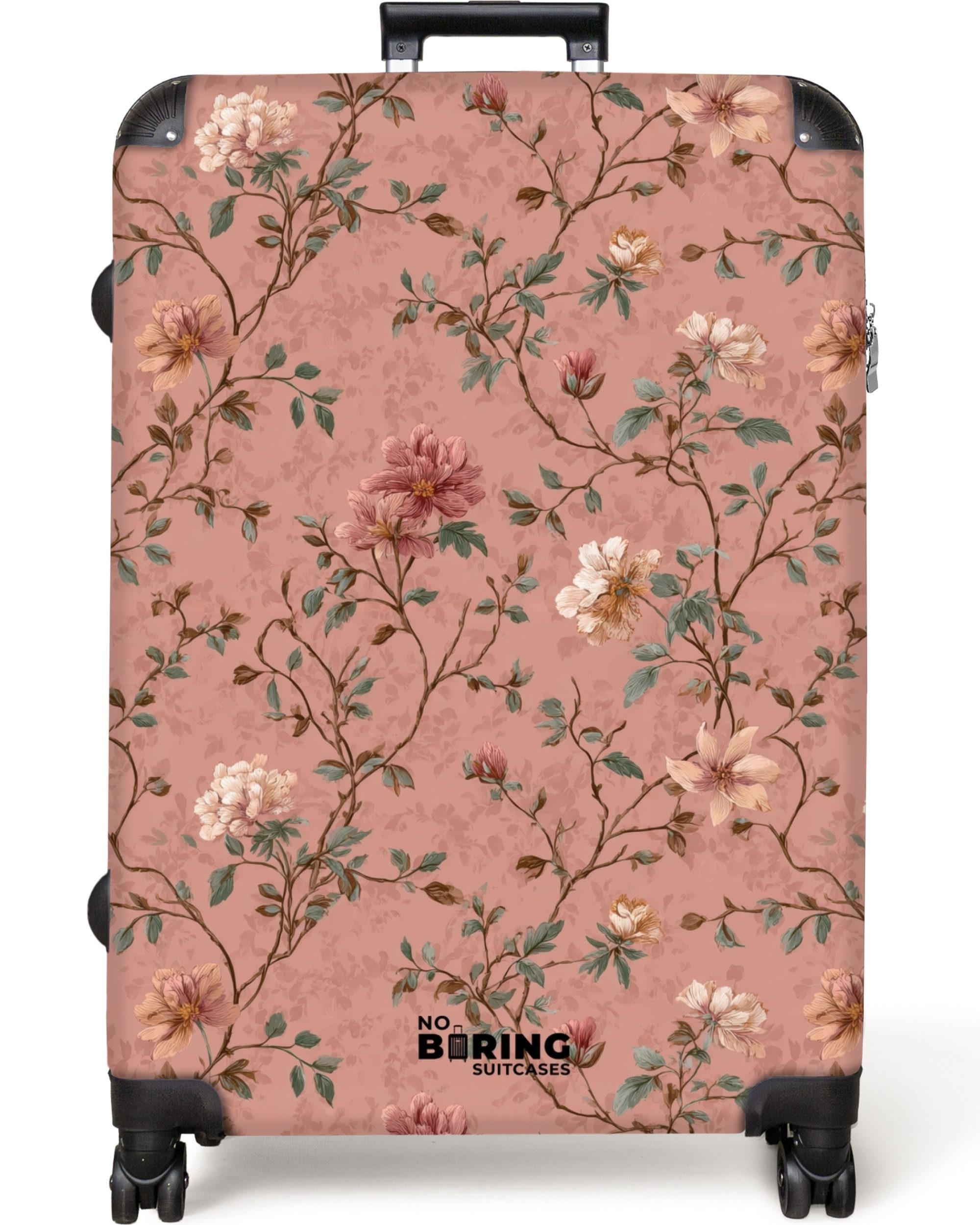Hartschalen-Trolley Botanisch - Blumen - Rosa 77 cm - 98 L