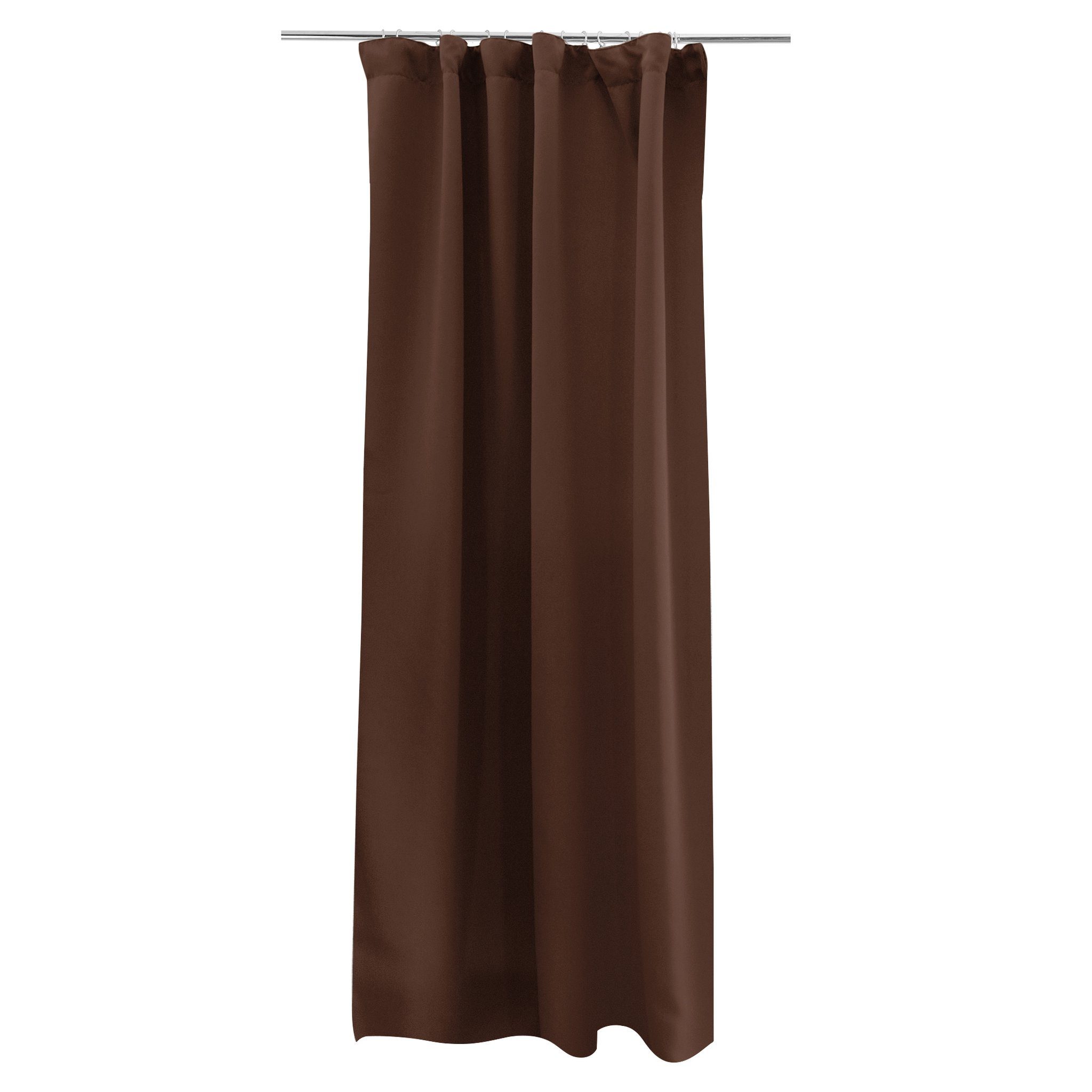 Victoria M. Fadenvorhang AURORA Vorhang mit Kräuselband, 140 x 245 cm, braun (1 St), Kräuselband, verdunkelnd, Polyester