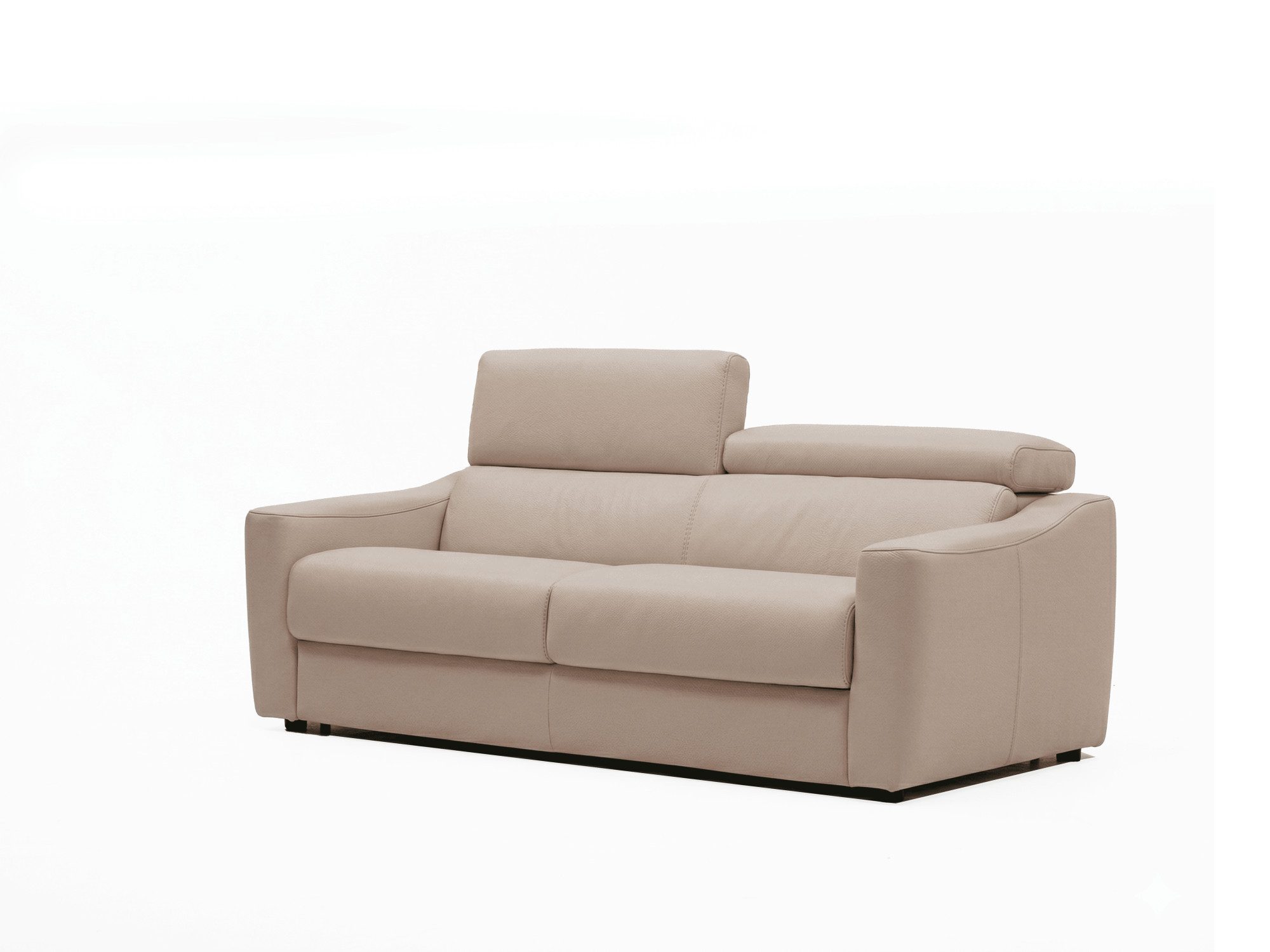 Egoitaliano Schlafsofa STRIKE, 195 cm, made in Italy, Designsofa mit Dauerschlaffunktion, 1 Teile, Schlafsofa aus Echtleder Bull mit verstellbaren Kopfstützen