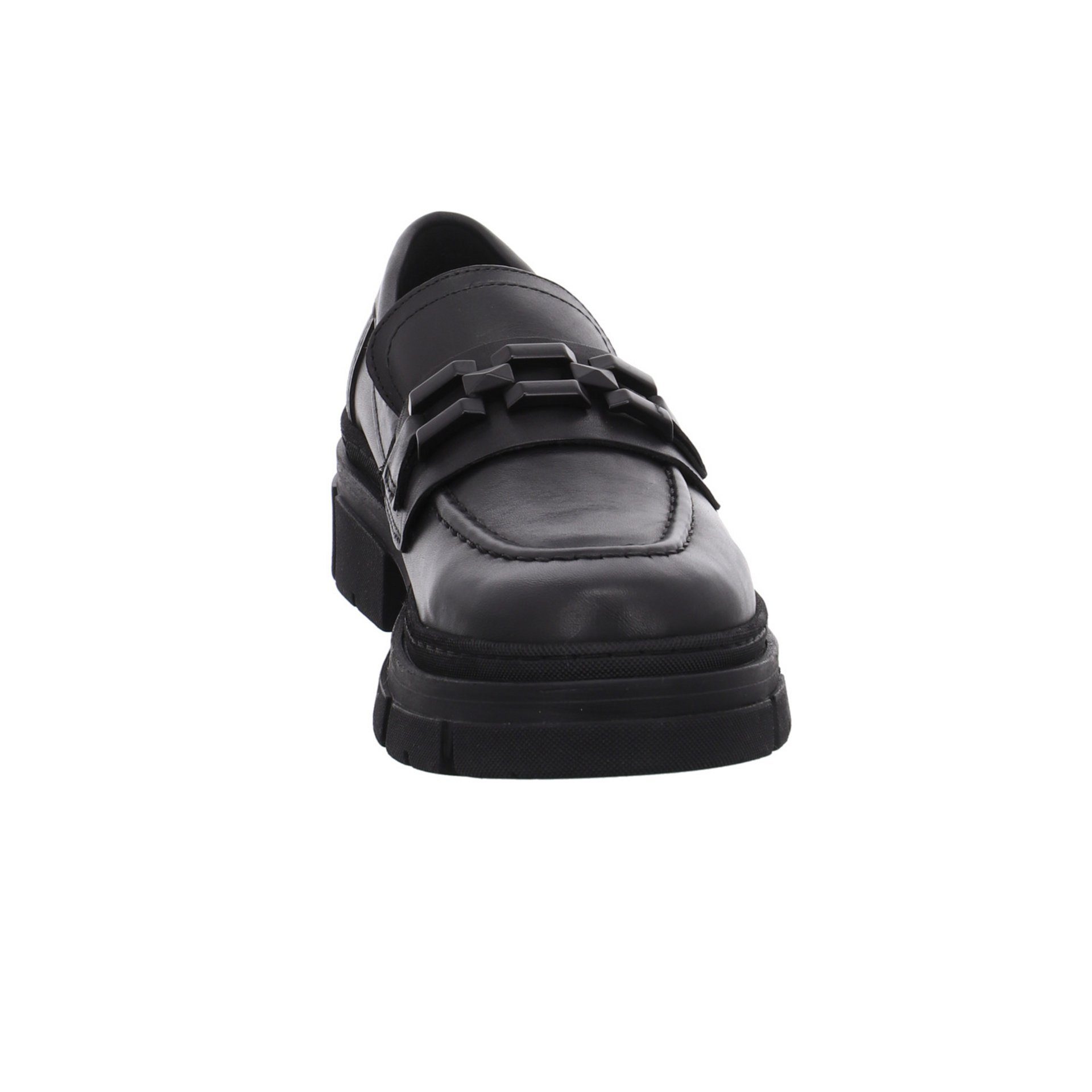 Tamaris Damen Slipper Schuhe Slipper LEATHER BLACK Glattleder Slipper