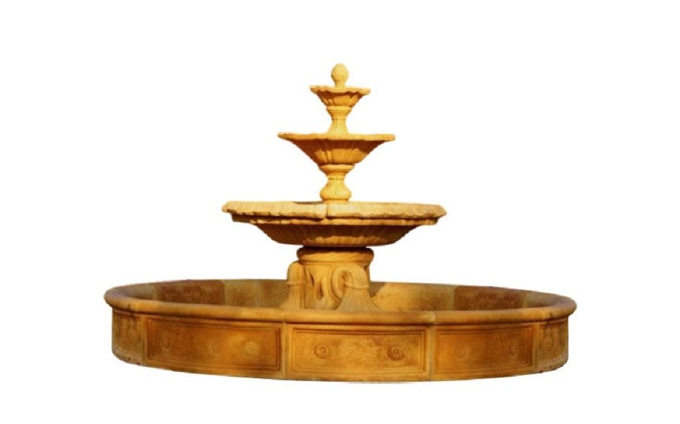 Xlmoebel Zierbrunnen Elegante Garten Skulptur mit beruhigendem Plätschern, (Zierbrunnen, 1 St., Zierbrunnen), Hergestellt in Europa