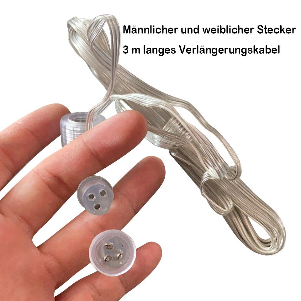 MUPOO LED-Lichternetz 8 Modi LED-Lichtnetz,LED-Lichterkette,LED Dekolicht günstig online kaufen