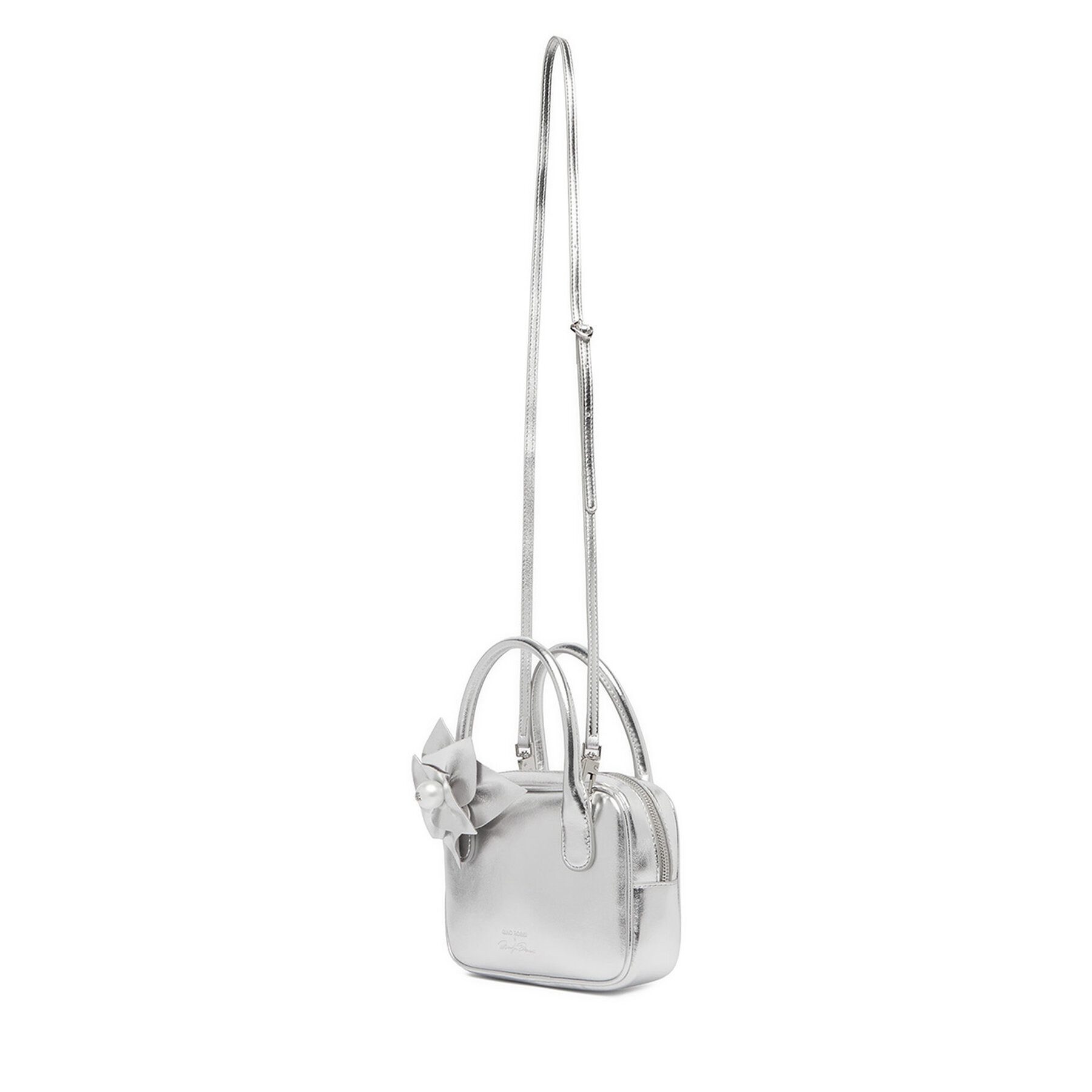 GINO ROSSI Handtasche Gino Rossi Damenhandtasche Silber