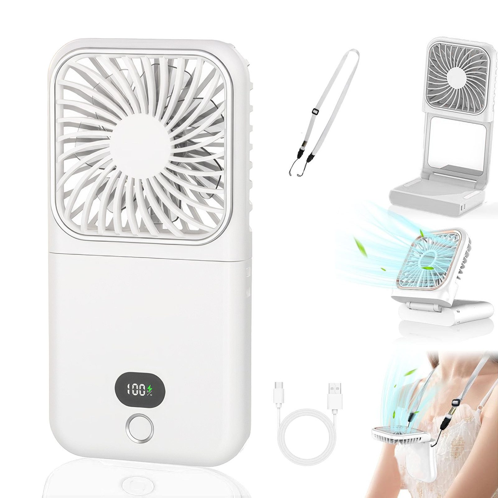 BlingBin Handventilator Ventilator Faltbarer Taschenventilator mit günstig online kaufen
