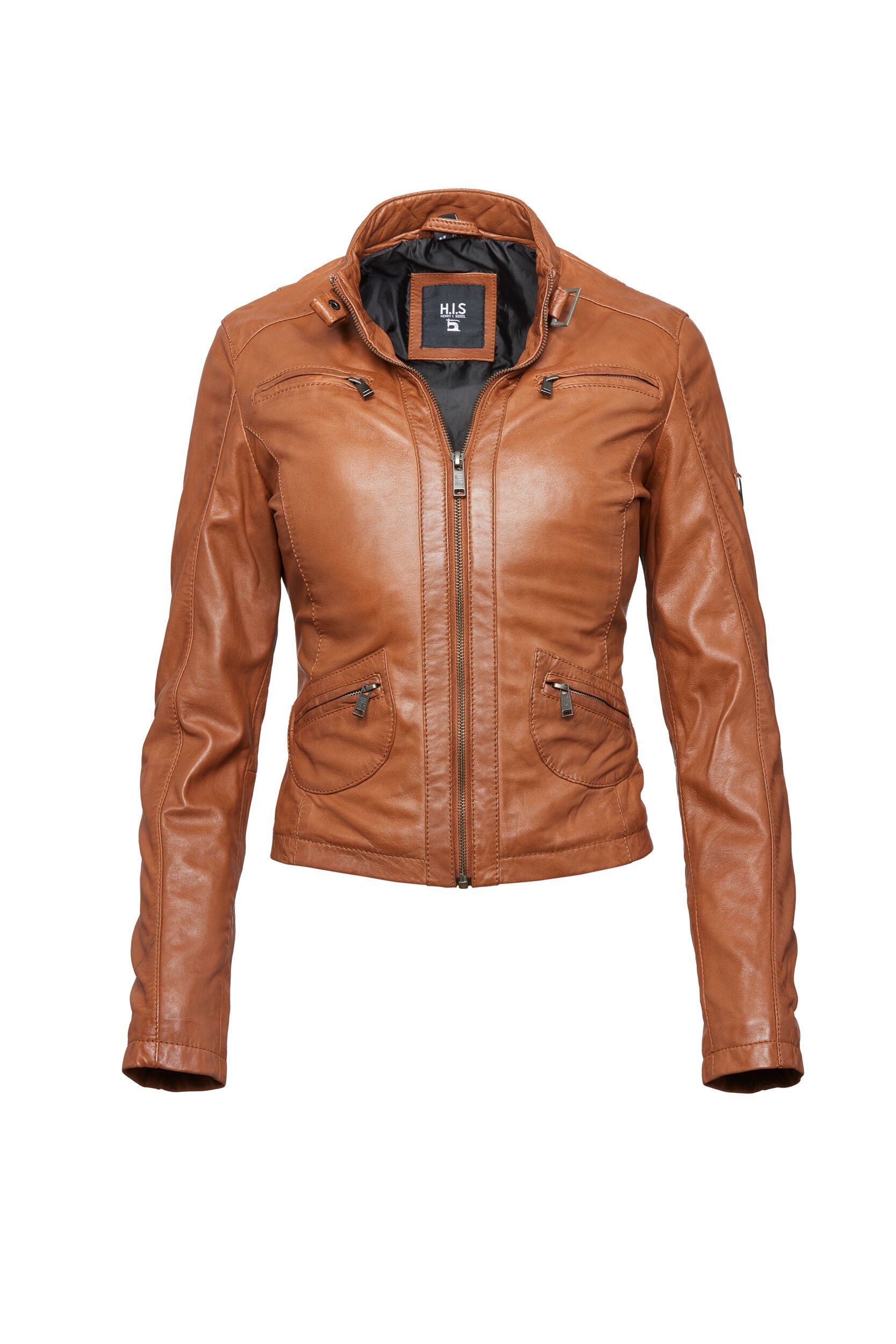 H.I.S Lederjacke (1-St) in leicht taillierter Passform