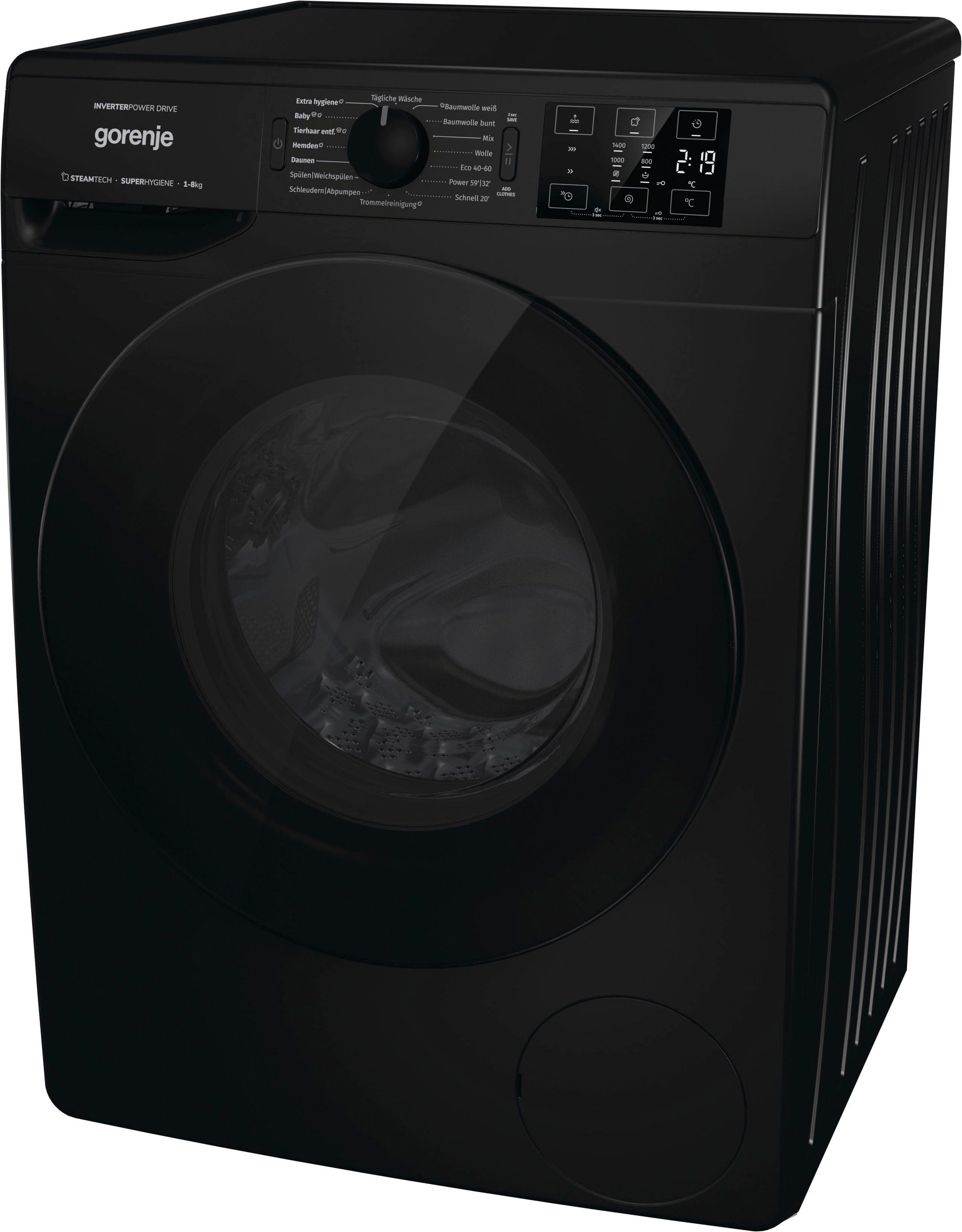 GORENJE Waschmaschine WNFHEI 84 ADPSB, kg, 1400 8 U/min