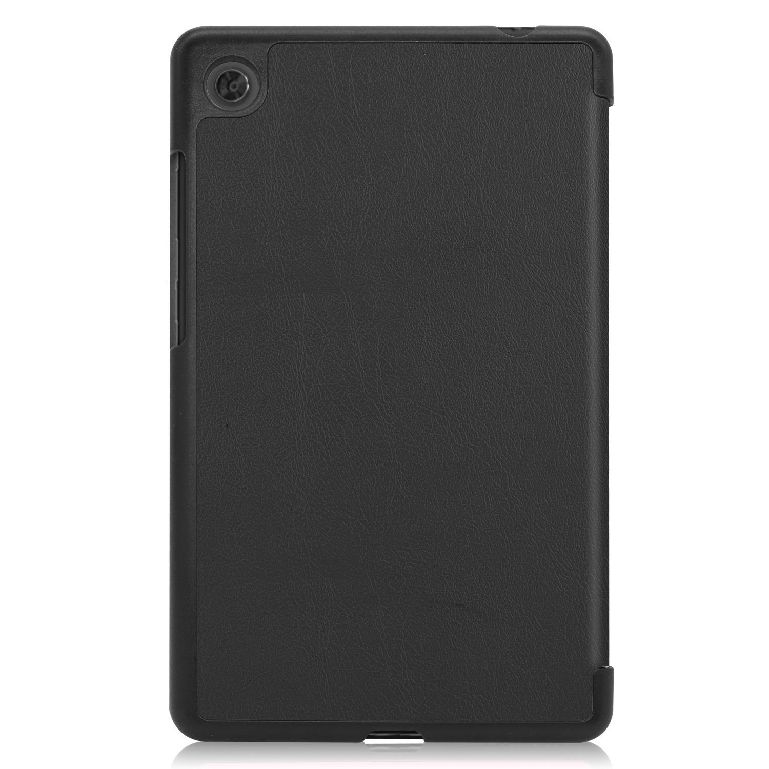 König Design Tablet-Hülle Lenovo Tab M7 (3rd Gen), Tablethülle für Lenovo Tab M7 (3rd Gen) Schutztasche Wallet Cover 360 Case Etuis Schwarz
