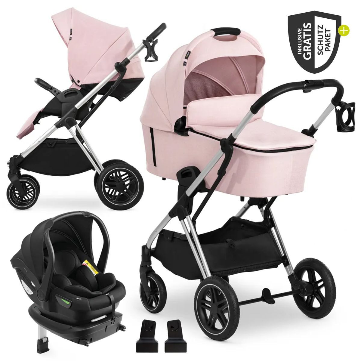 Kombi-Kinderwagen Vision X Trio Set - Melange Rose