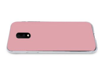 MuchoWow Handyhülle Rosa - Farben - Innenraum - Einfarbig - Farbe, Phone Case, Handyhülle OnePlus 7, Silikon, Schutzhülle