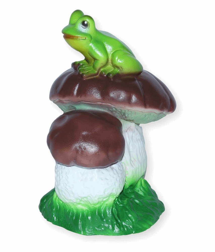 Schneider Rakso GmbH Kunststoff mit Frosch Tierfigur aus Deko Figur Zwei Höhe Steinpilze 19 Oskar cm