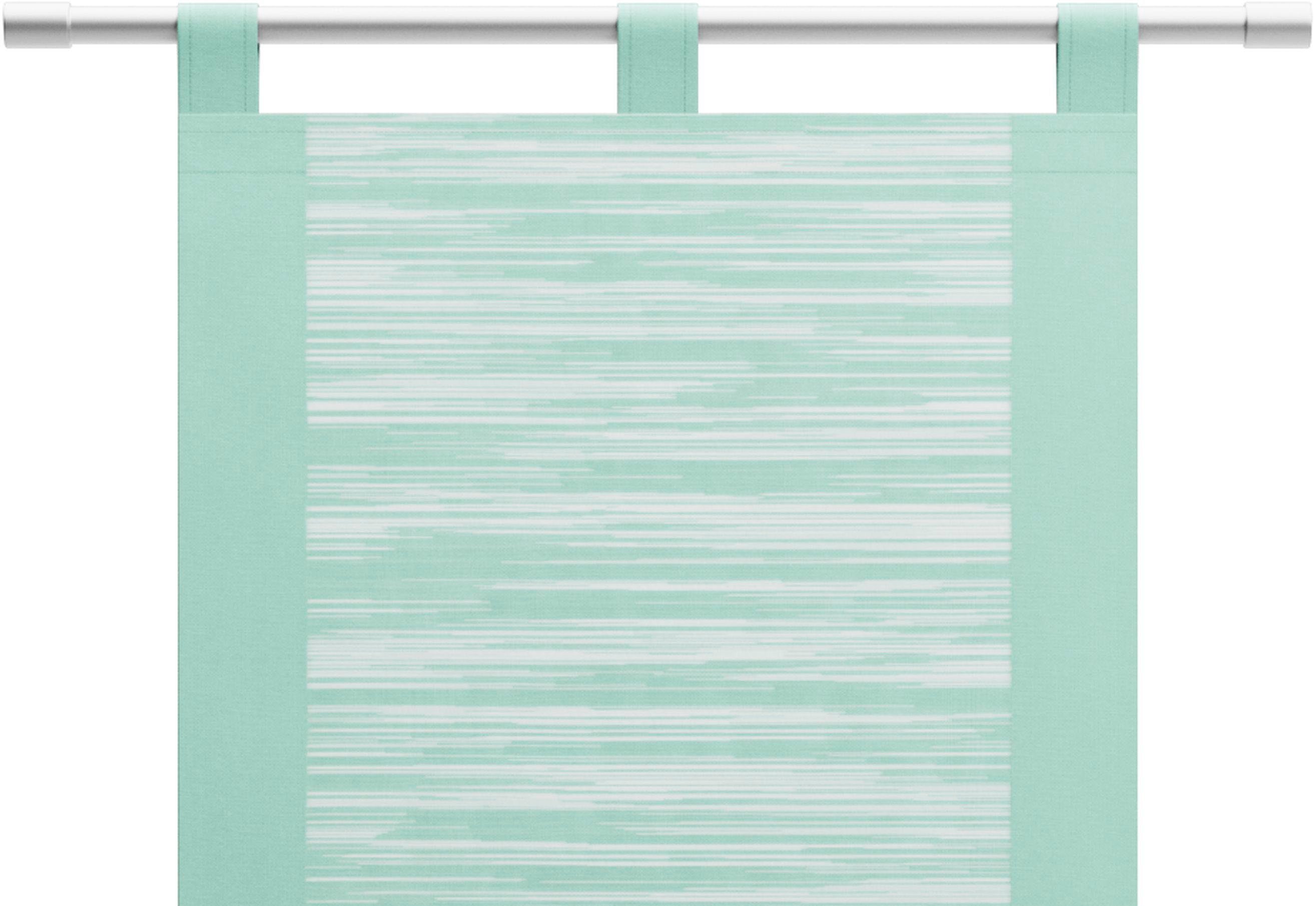 Neutex for you! Schiebegardine Padova (1 St), Schlaufen, halbtransparent, Scherli, inkl. Beschwerungsstange, Halbtransparent, Fransen-Effekt, modern