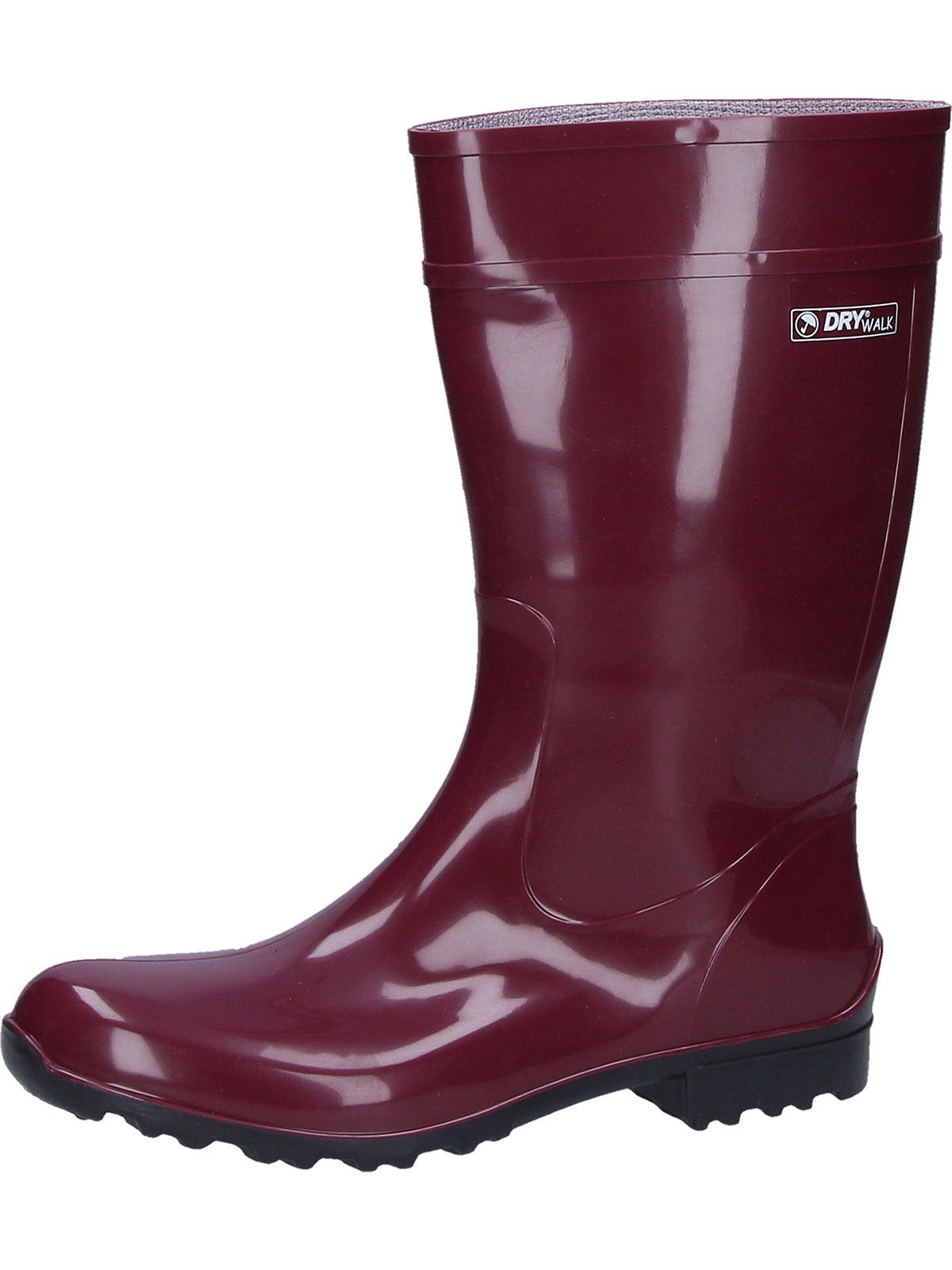 Damenstiefel Gummistiefel / Bockstiegel weinrot rot Luisa 6990 schwarz