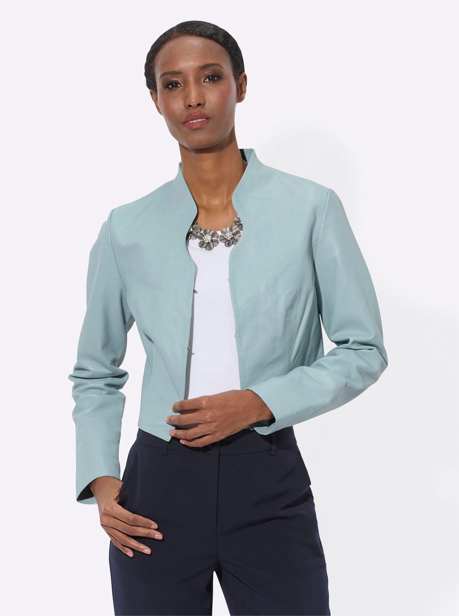 Blusenblazer Lederblazer