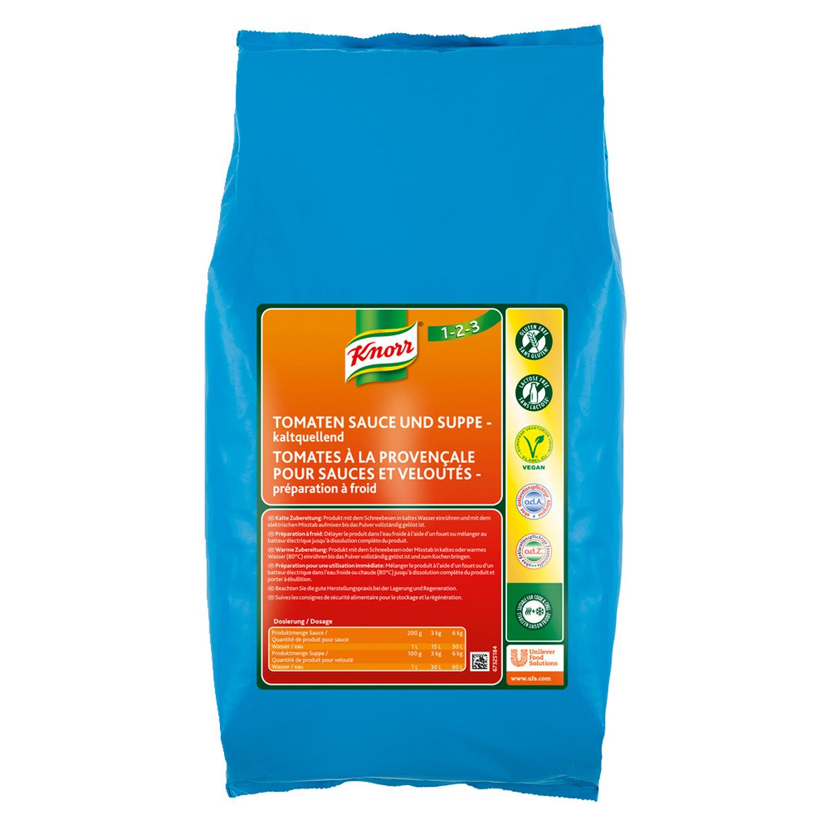 Knorr Fertiggericht, Knorr Tomaten Sauce & Suppe 3Kg