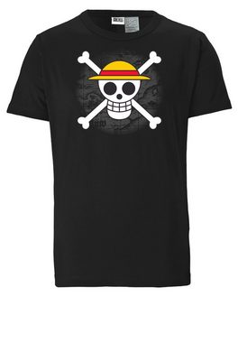 LOGOSHIRT T-Shirt One Piece - Skull mit lizenziertem Print
