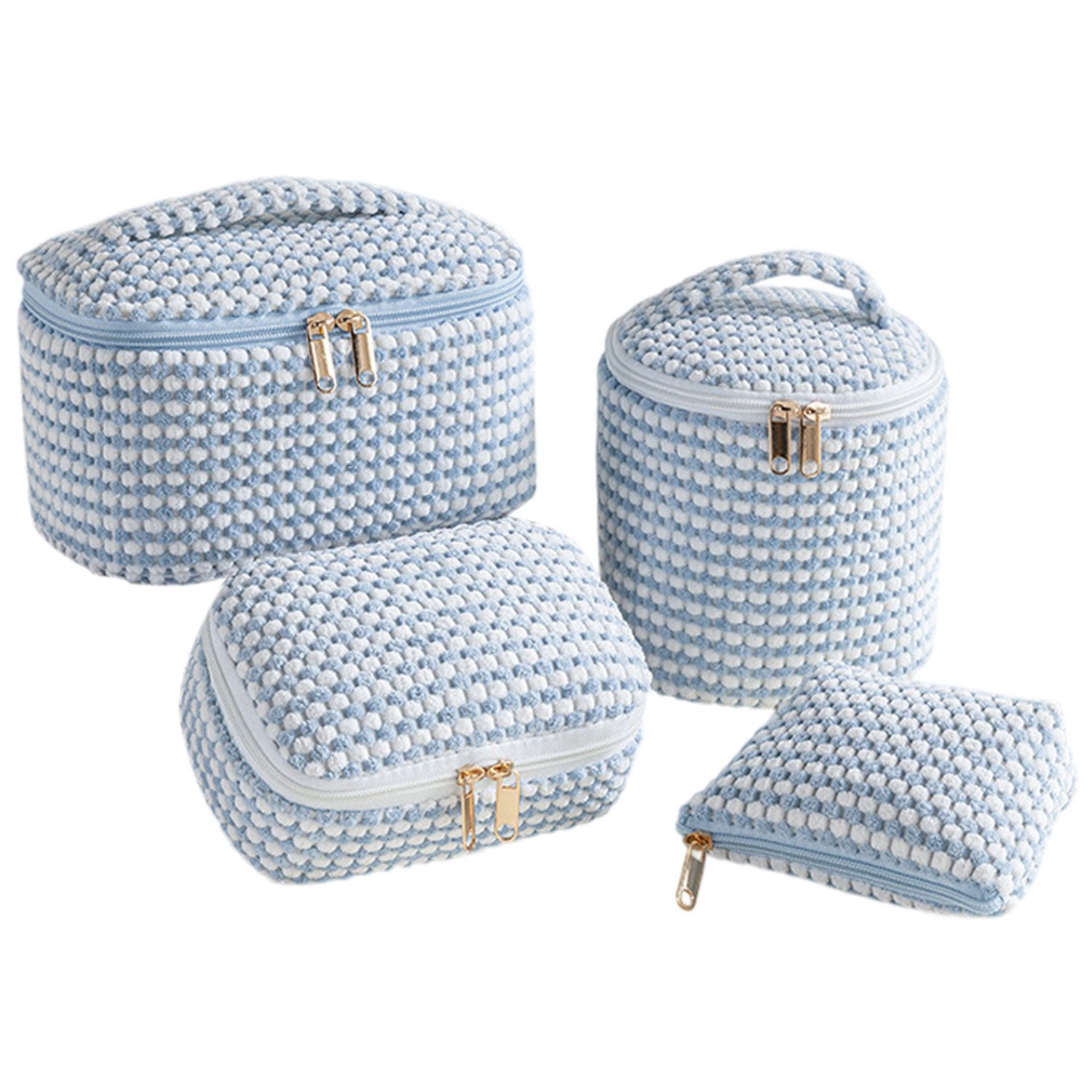 Refttenw Kosmetiktasche Kosmetik organizer,Kulturtasche Damen,Kosmetiktasche Reise,4 Stück