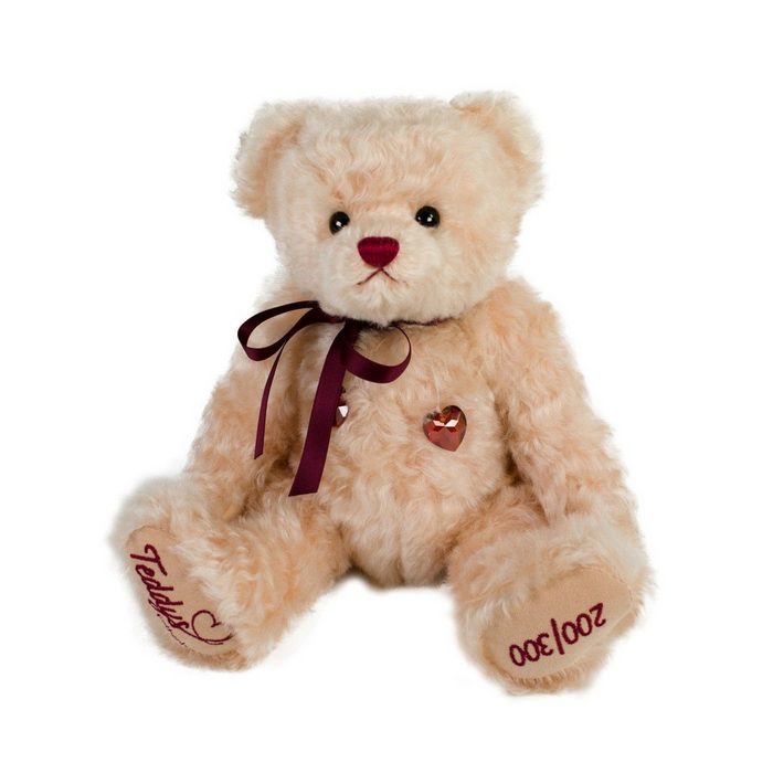Teddy Hermann® Dekofigur Teddybär Herzele Exklusiv für Teddys Rothenburg 30 cm rosa