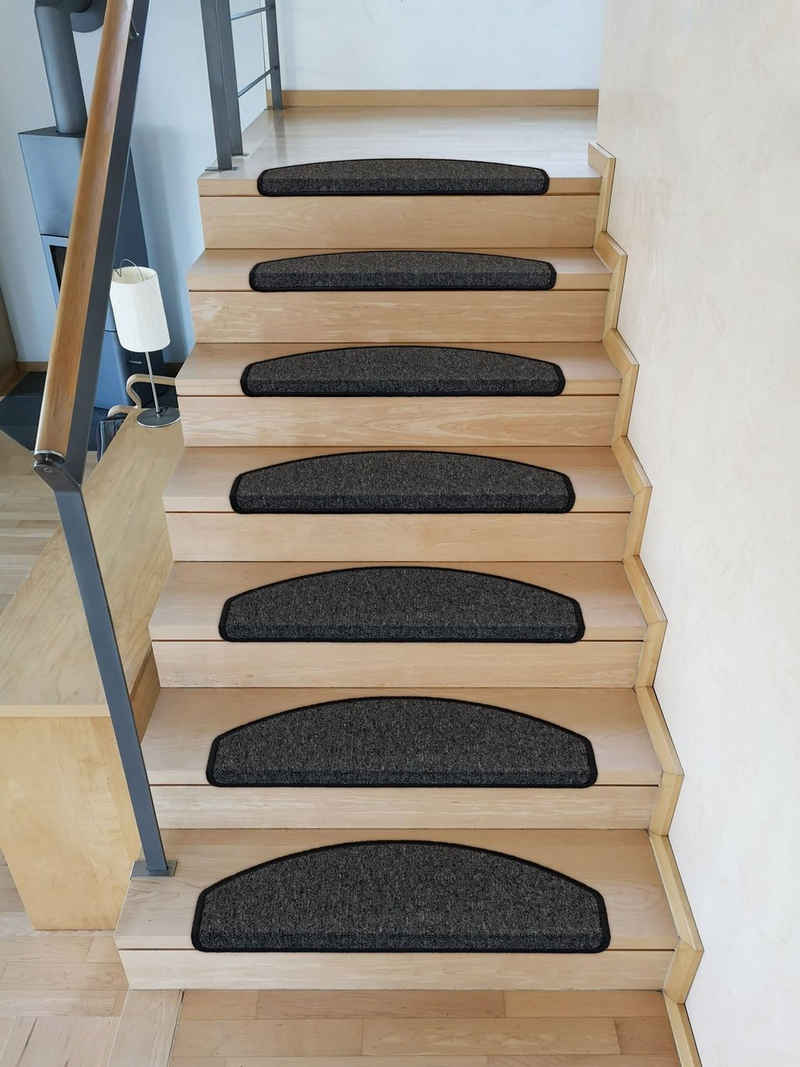 Stufenmatte Stufenmatten Rambo New Halbrund SparSet - Anthrazit 15 Stück, Metzker®, halbrund, Höhe: 5 mm, 15 Stück im Set - Anthrazit